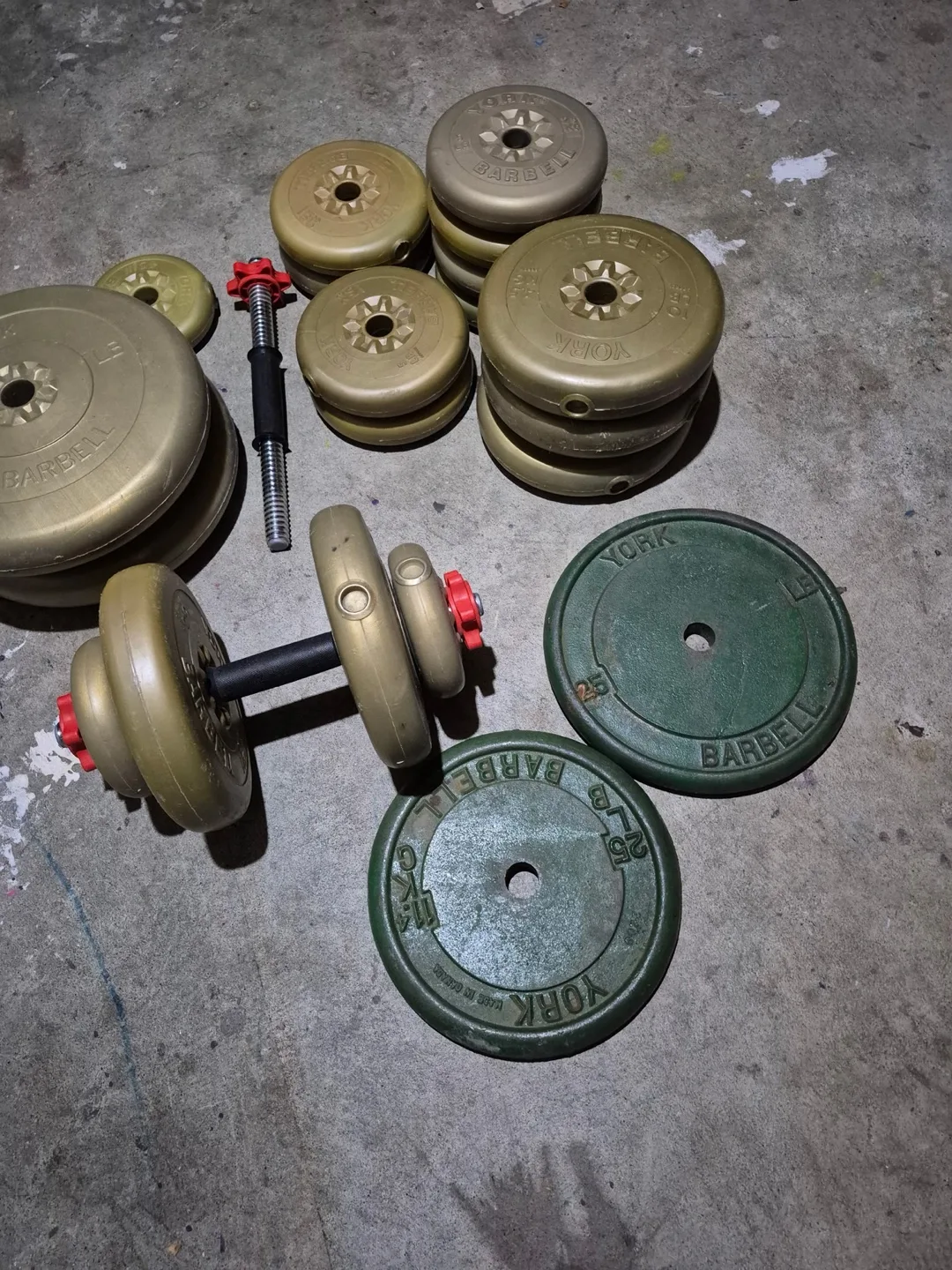 York Barbell Weight Set