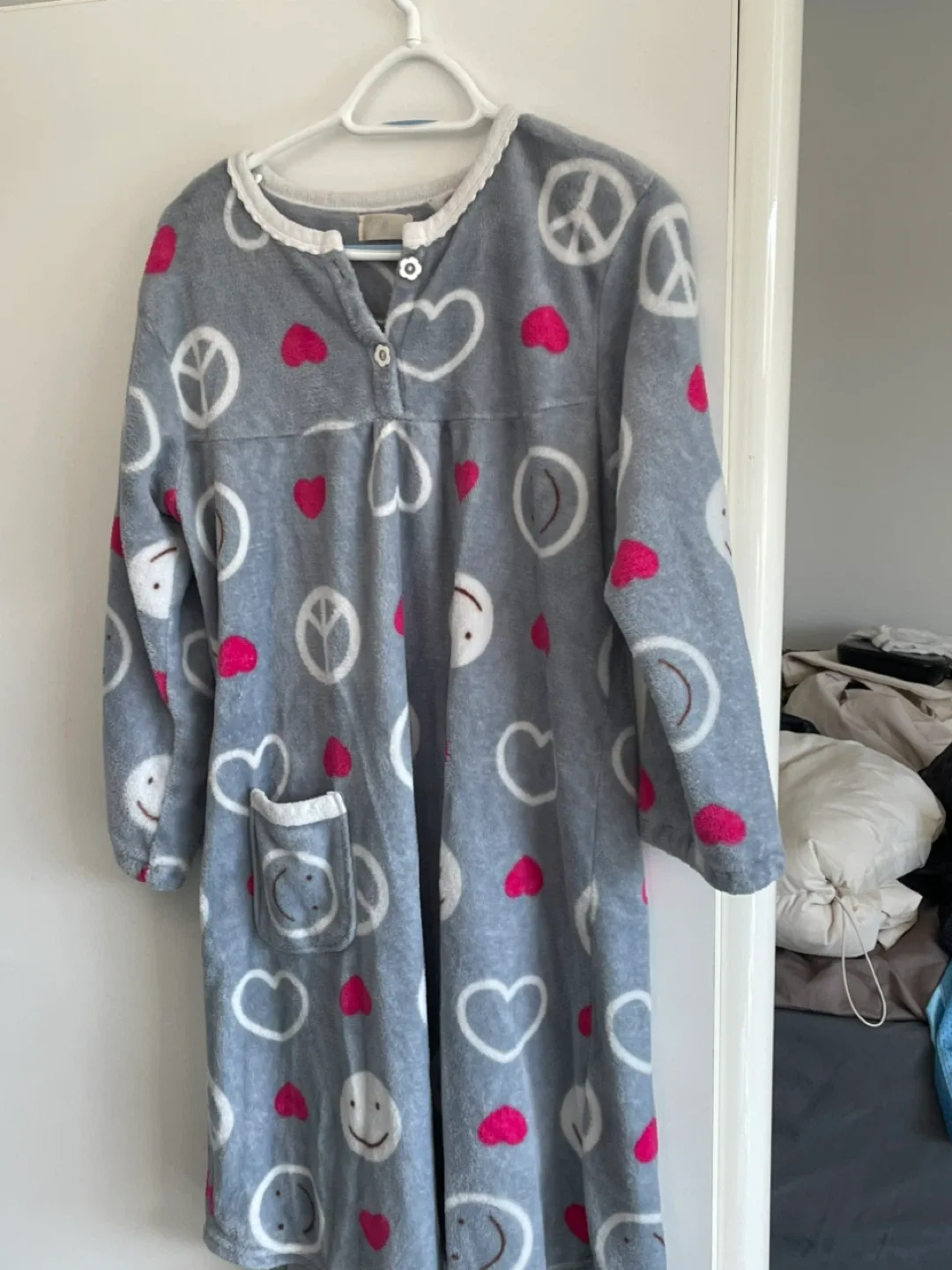 Comfy cozy cute pajama dress Medium thumbnail