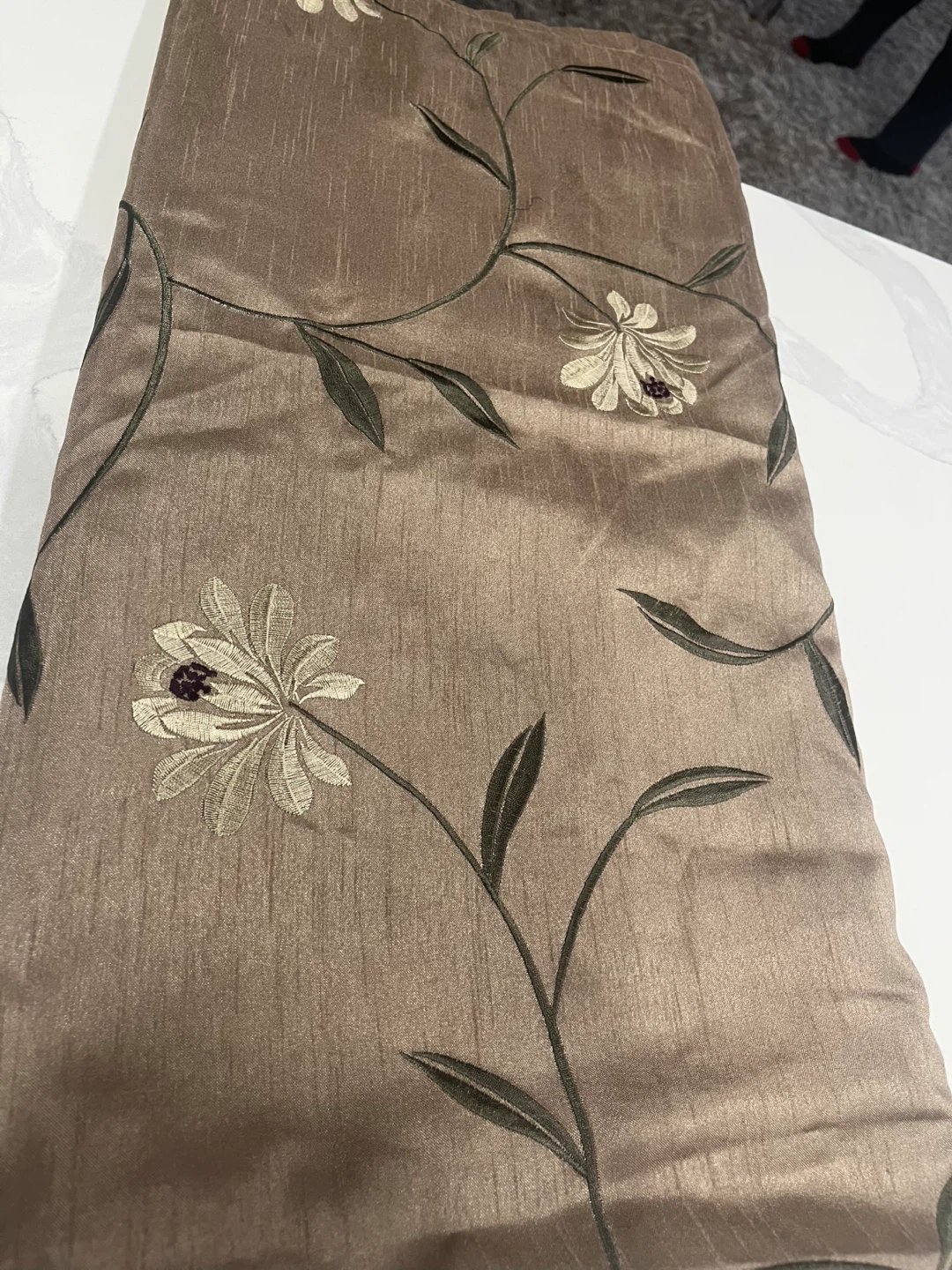 Floral Pattern Curtain Panels - photo 2