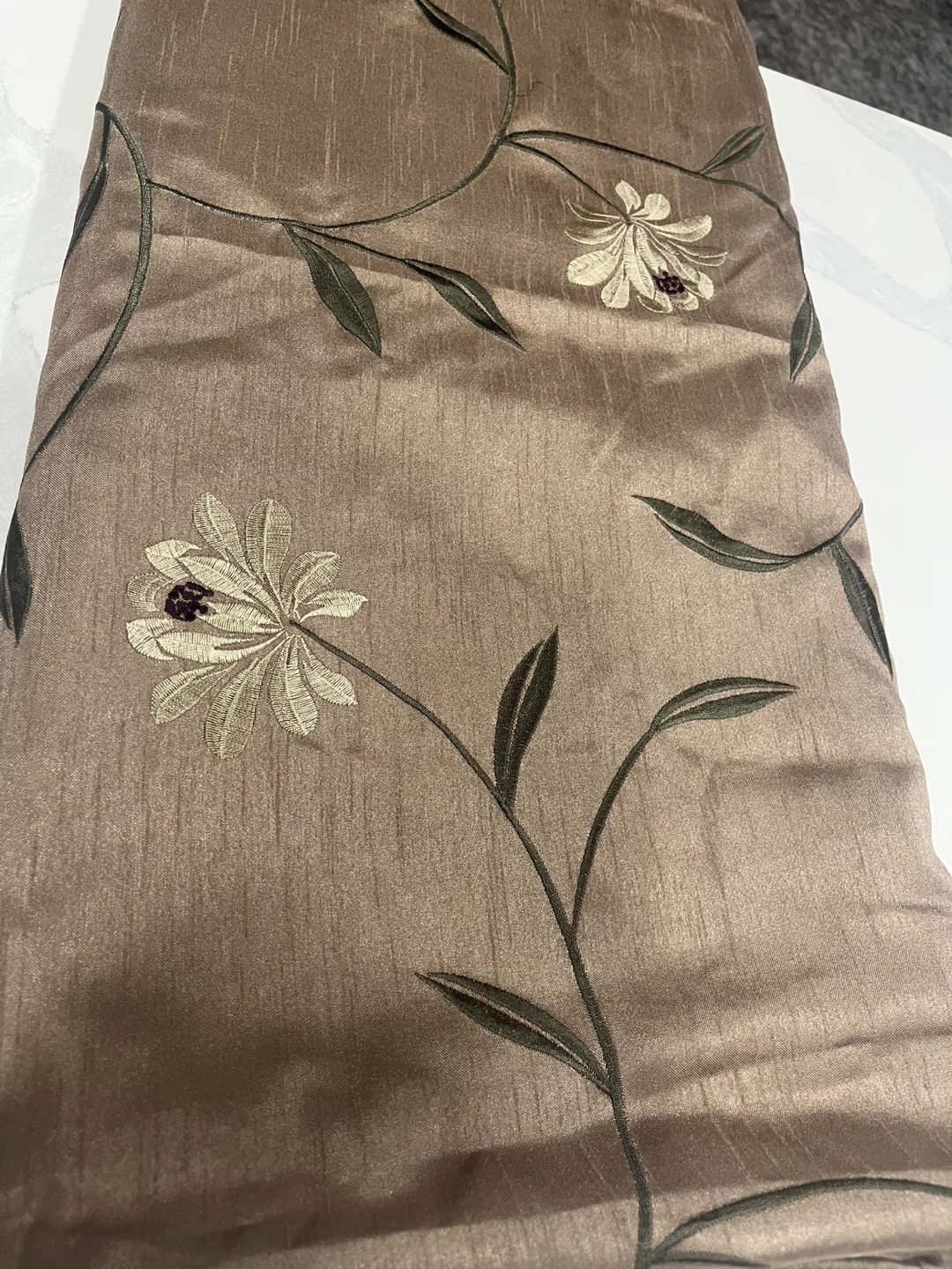 Floral Pattern Curtain Panels