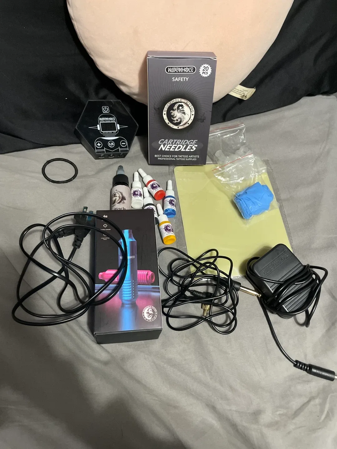 Wormhole Tattoo Kit with Needles and Ink image indicator(7)