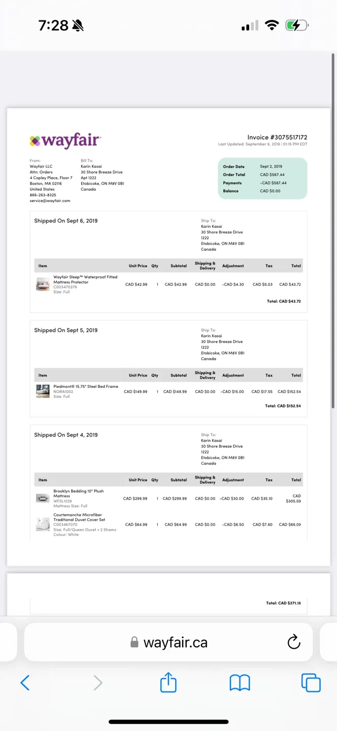 Queen size bed frame [Never Used] image indicator(7)
