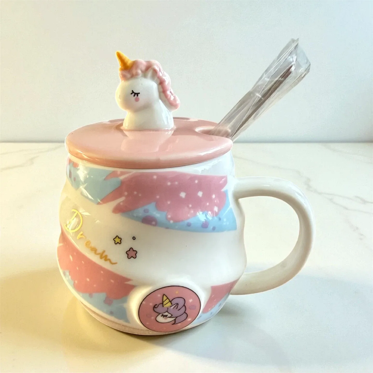 Unicorn Mug with Lid and Spoon image indicator(2)