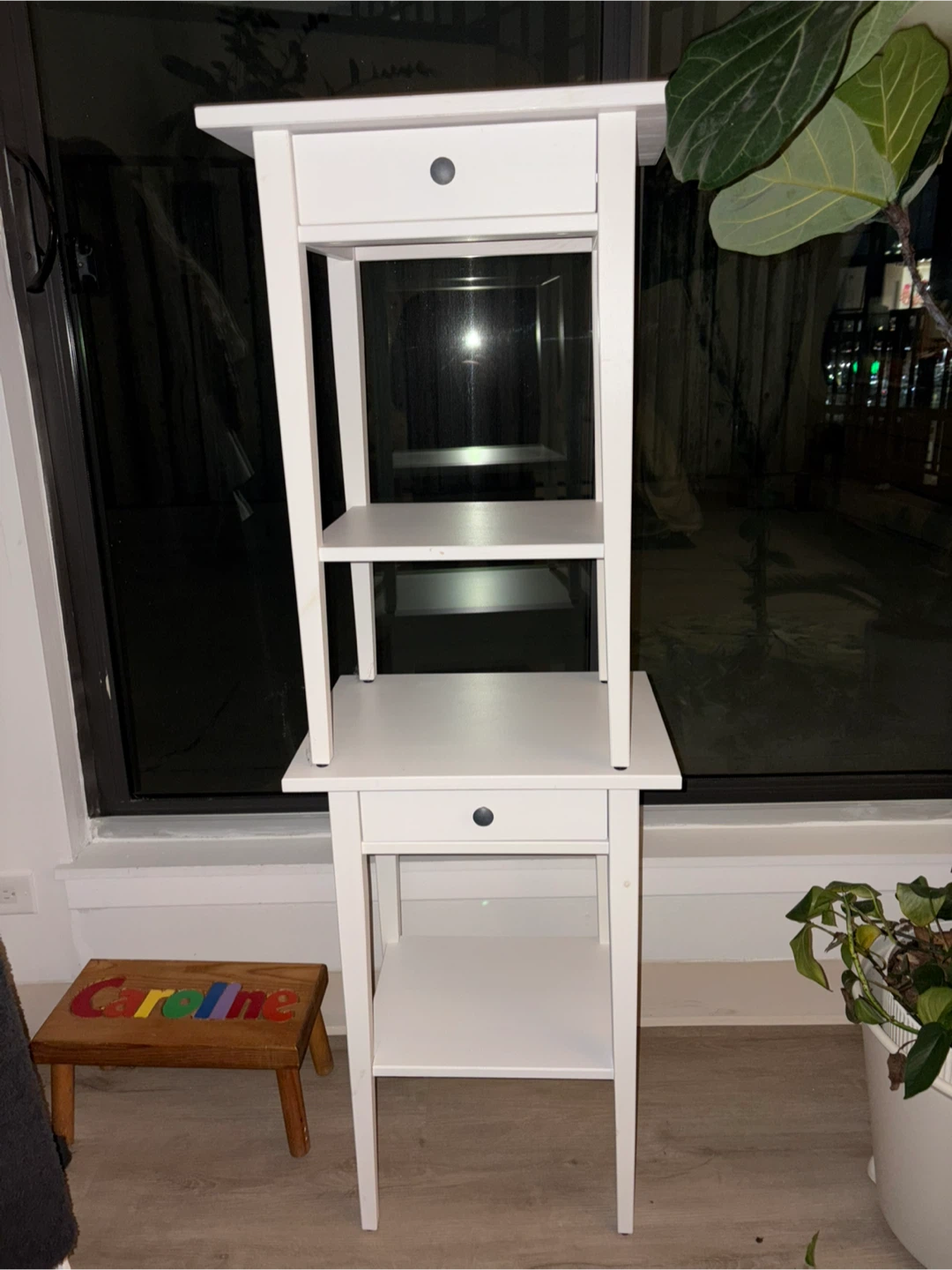 IKEA Hemnes White Stain Nightstand - photo 2