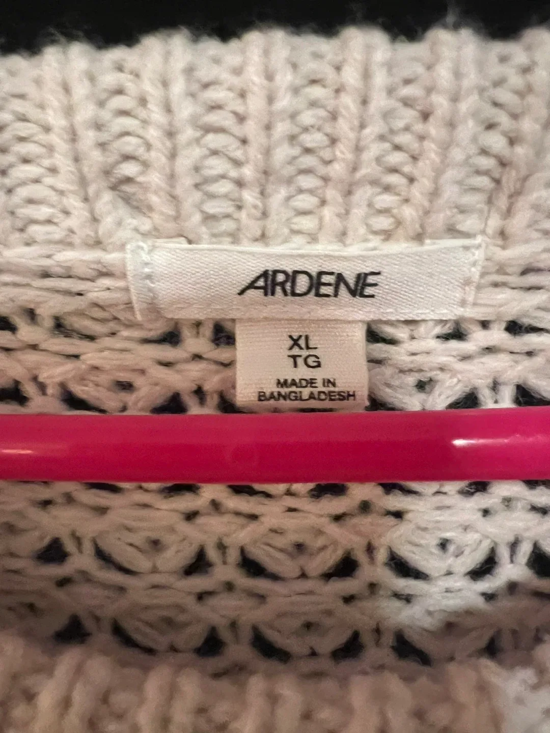 Ardene Cream Knit Sweater - Size XL image indicator(5)