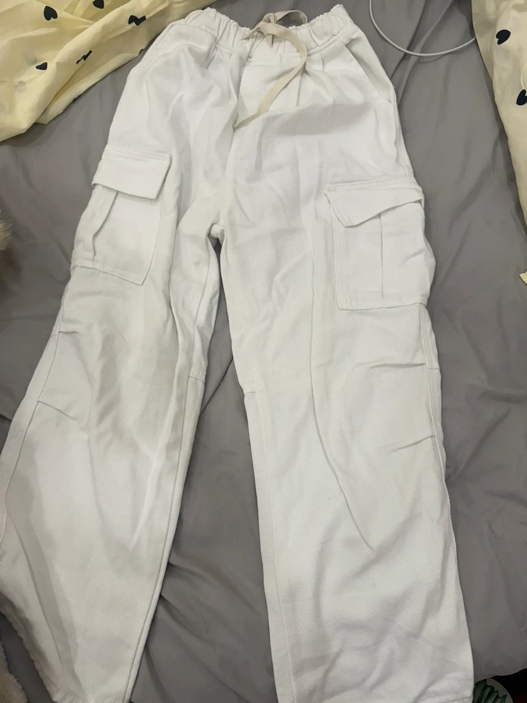 White Cargo Pants thumbnail