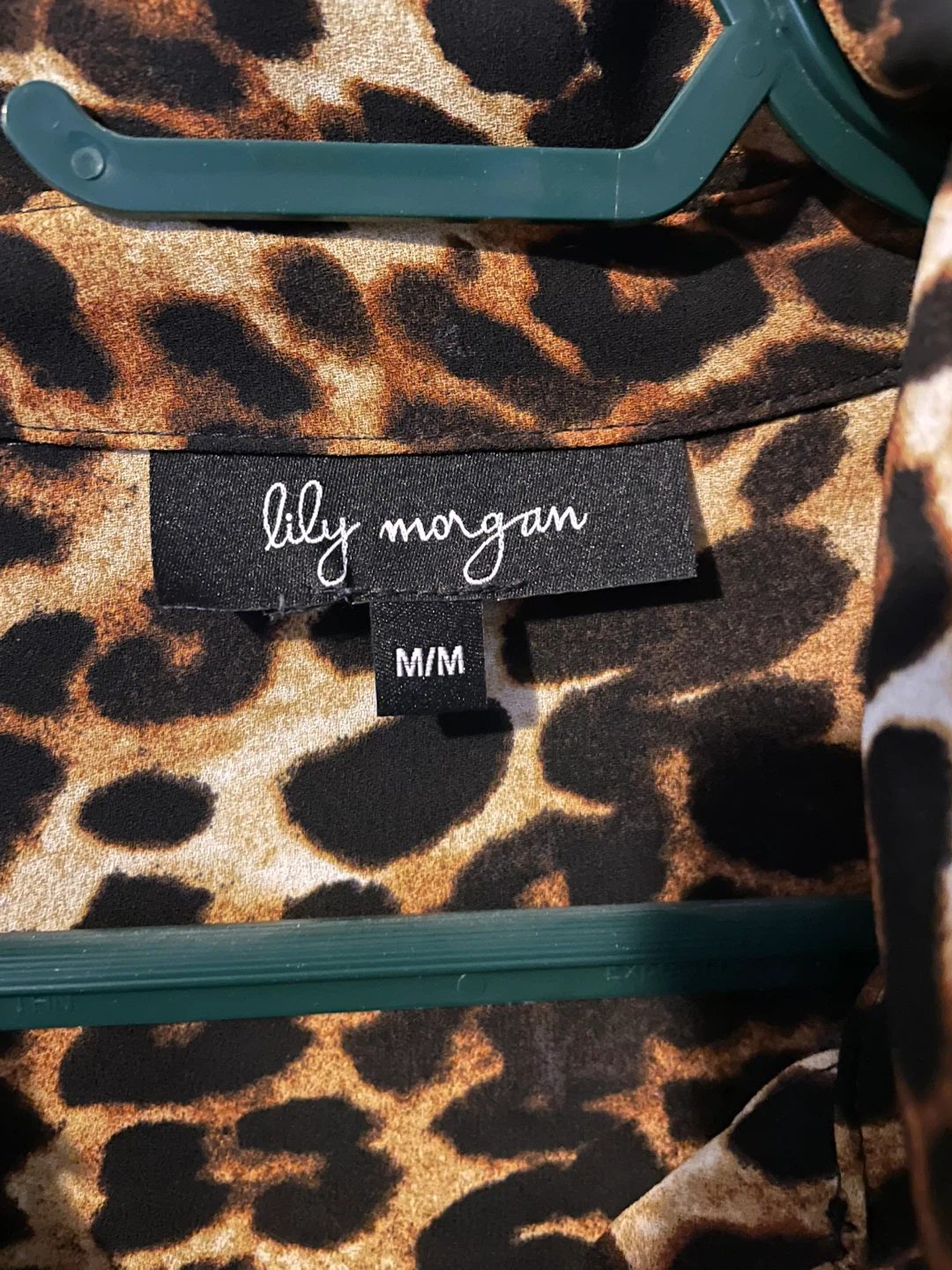 Lily Morgan Leopard Print Blouse - Size M/M - photo 2
