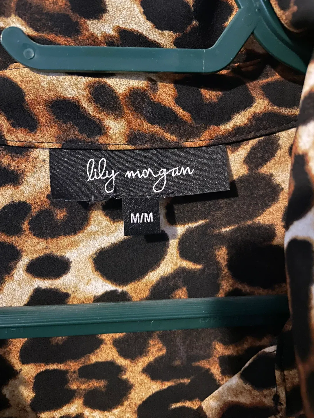 Lily Morgan Leopard Print Blouse - Size M/M image indicator(2)