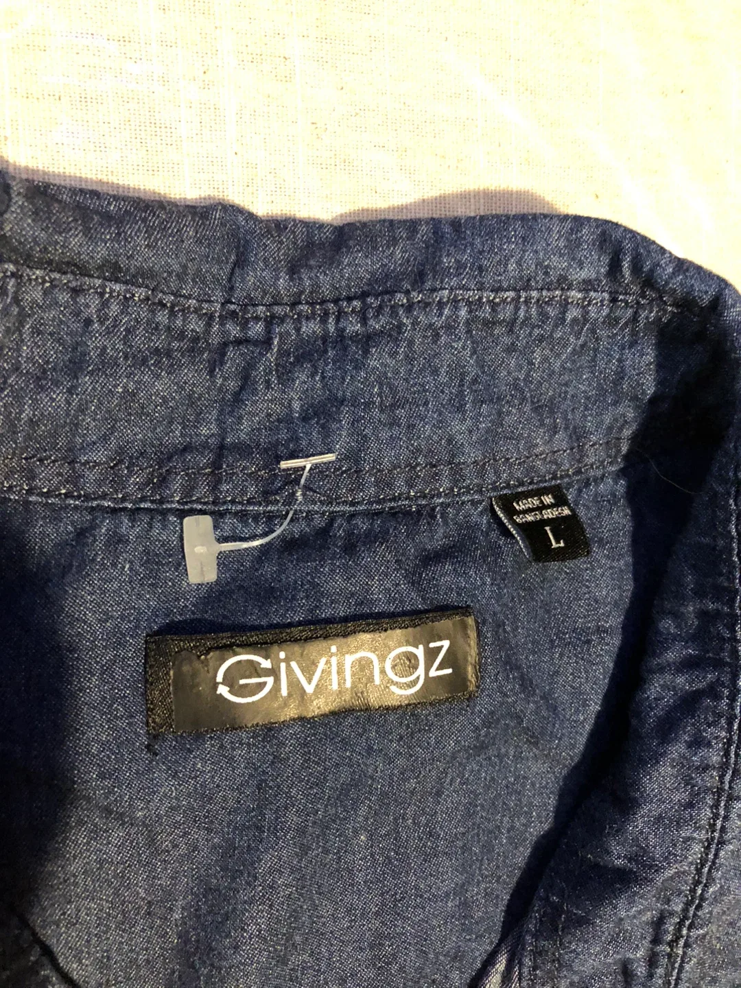 Givingz Denim women Shirt - Size L image indicator(3)