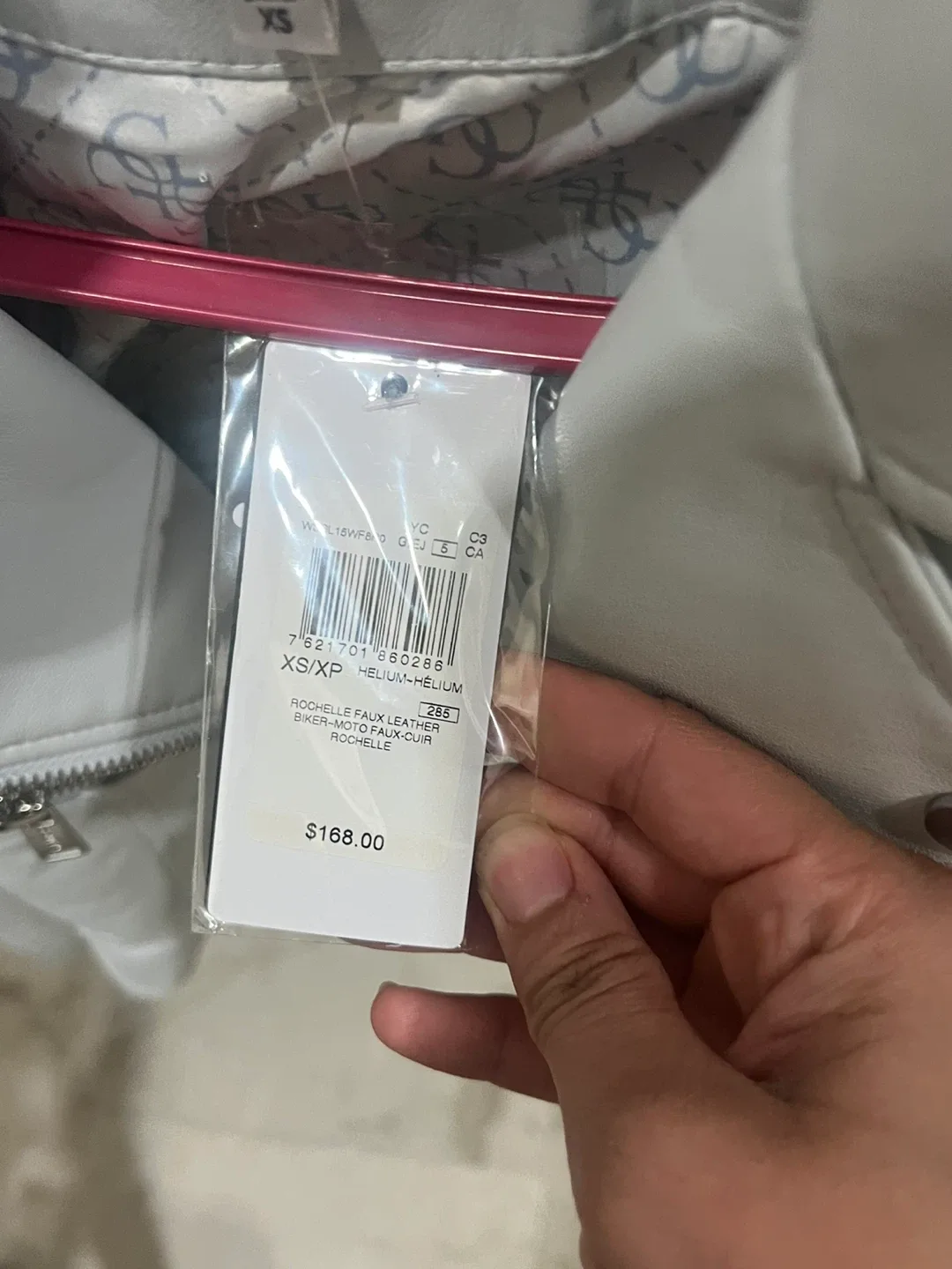 Guess Rochelle Faux Leather Biker Jacket XS image indicator(2)