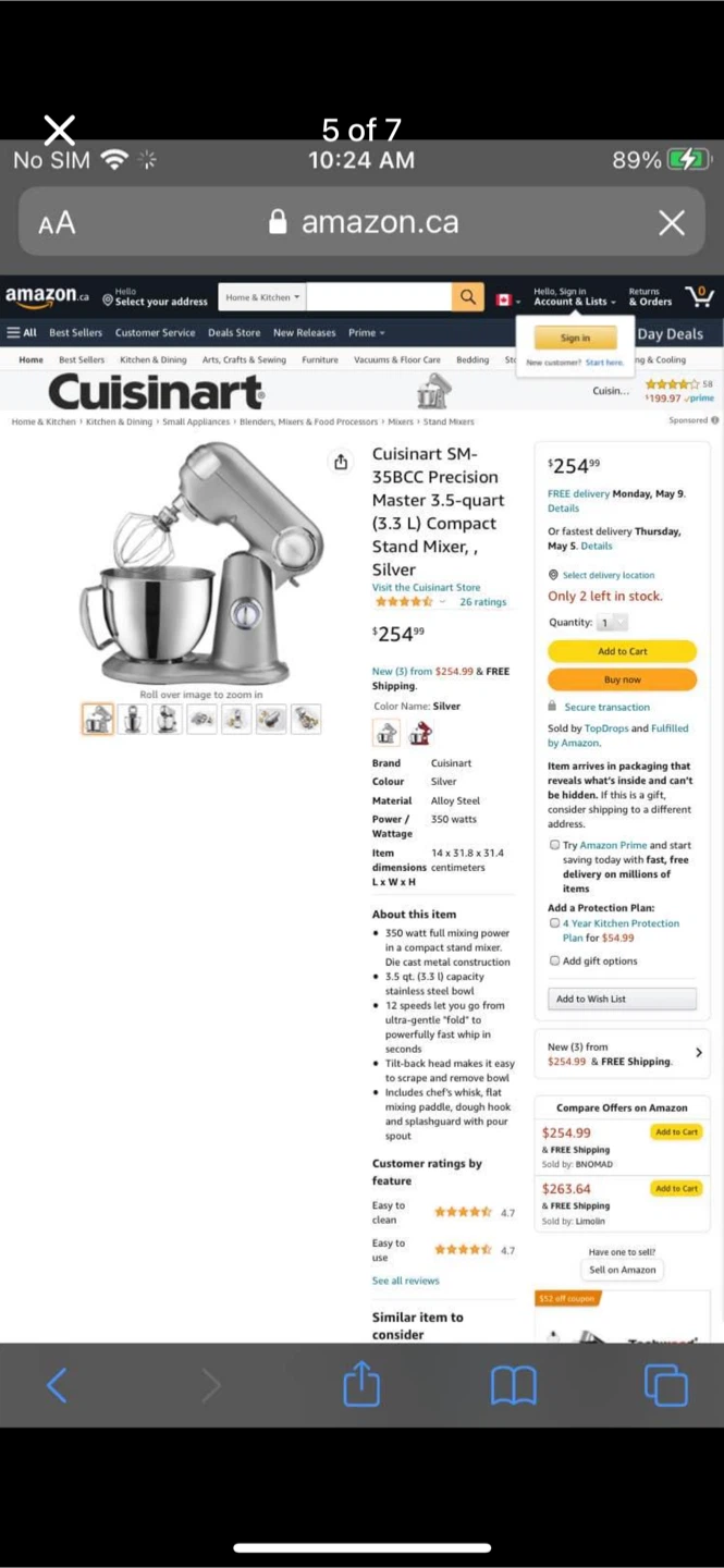 Cuisinart SM-35BCC Precision Master Stand Mixer - photo 5