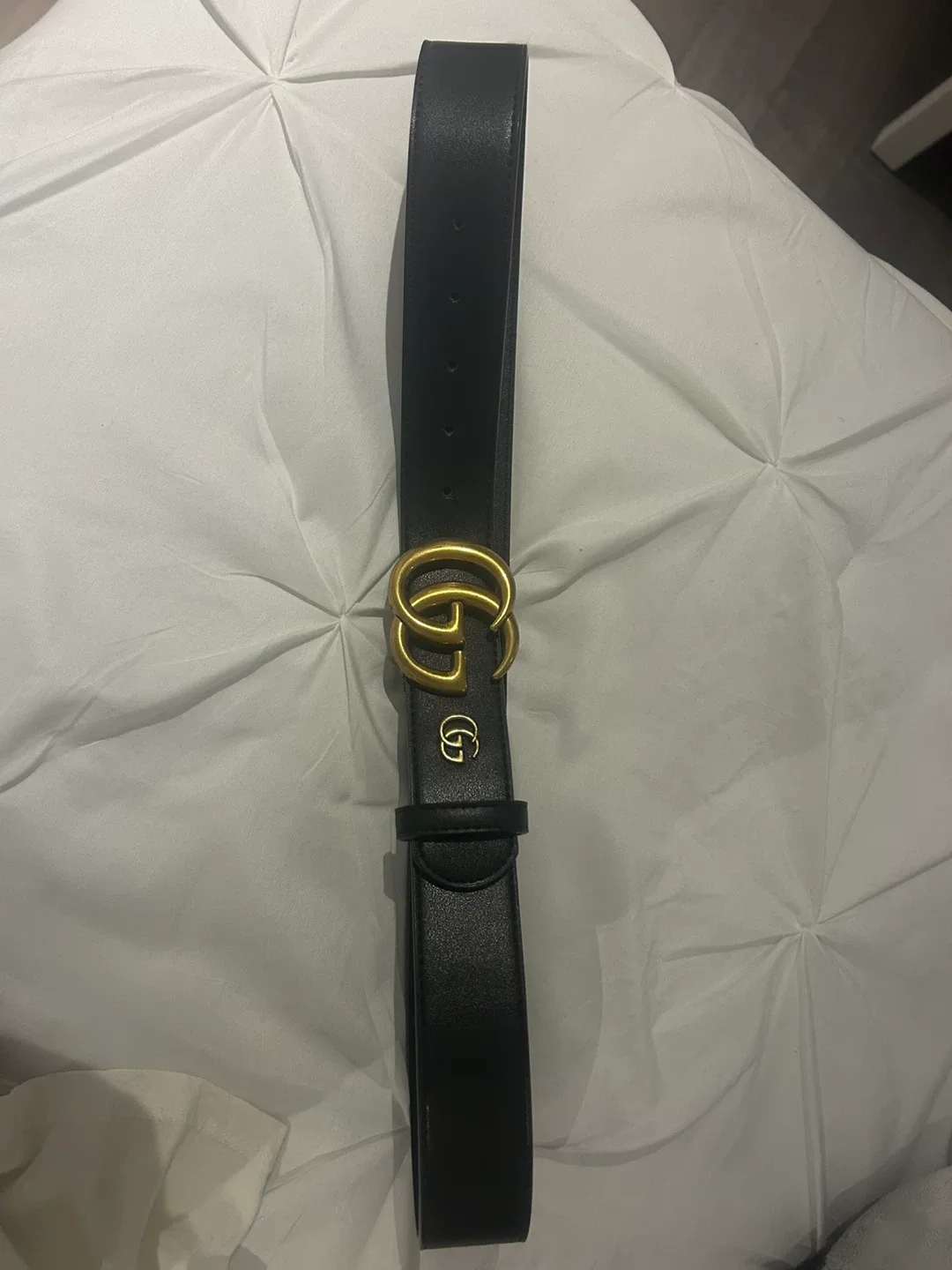 GG Black Leather Belt image indicator(2)