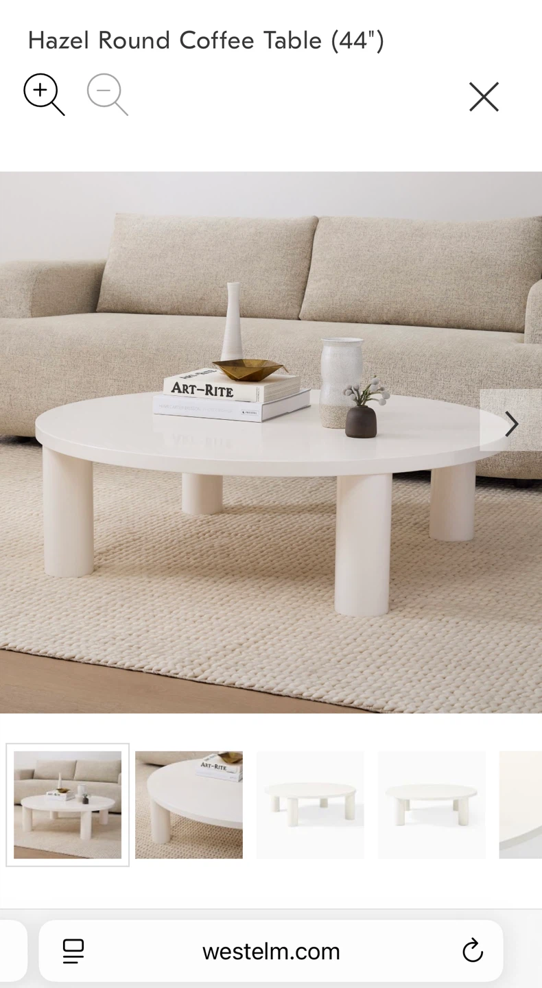 West Elm Hazel Round Coffee Table (44") - photo 5