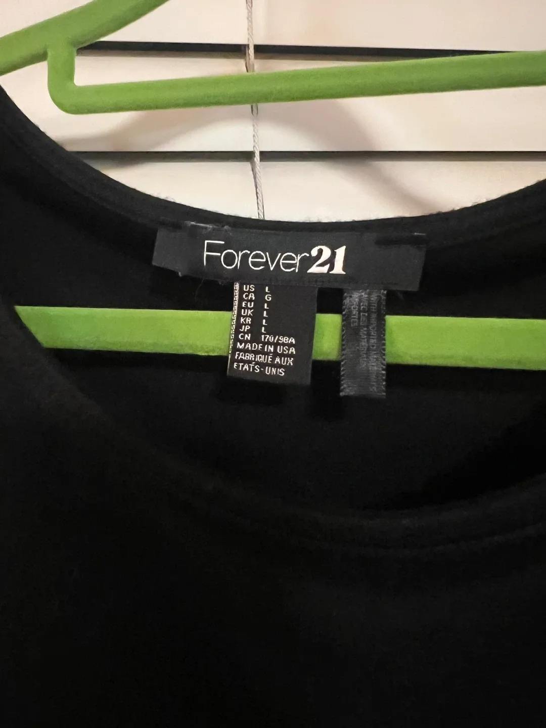 Forever 21 Black Peplum Top - Size L image indicator(3)