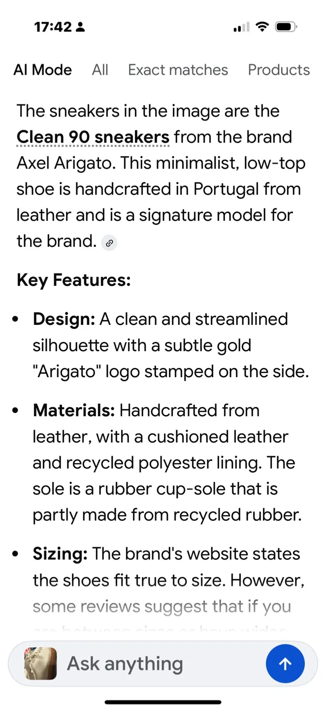 Axel Arigato Clean 90 White Sneakers image indicator(3)