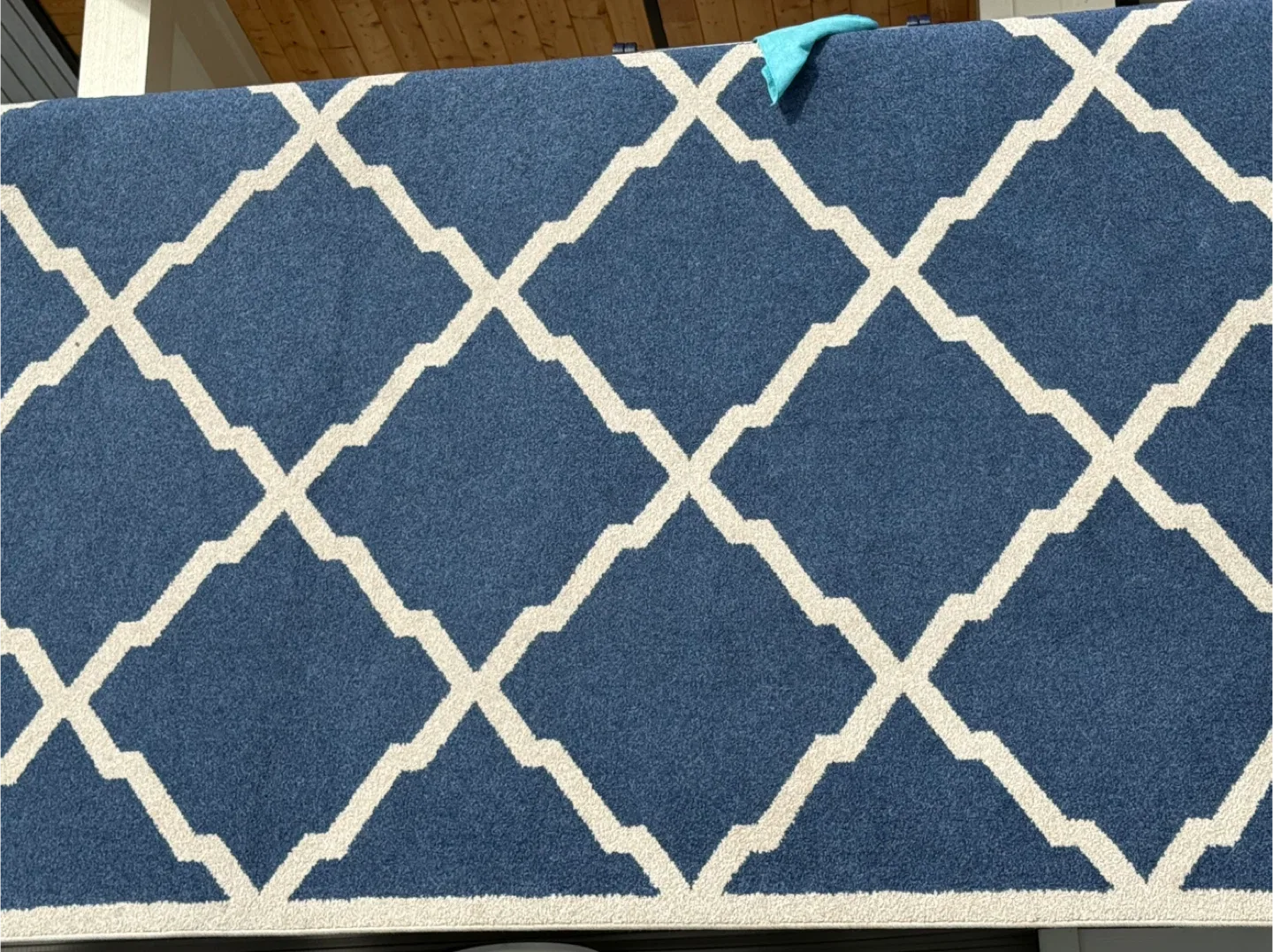 Jumbo Size Area Rug blue and white image indicator(2)