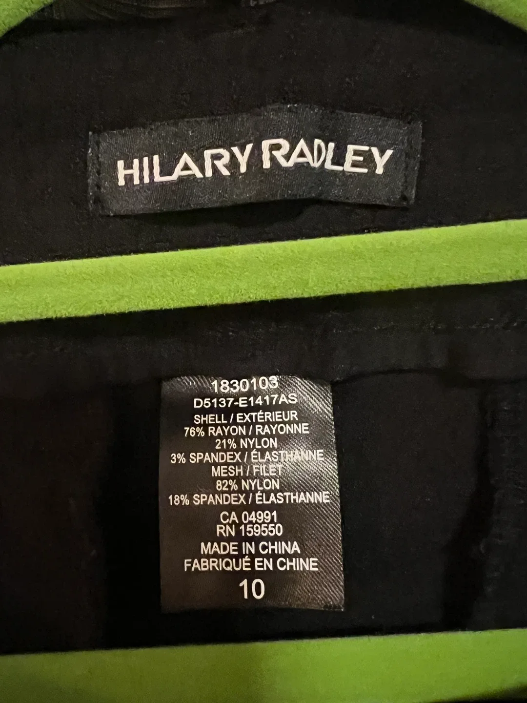 Hilary Radley Black Pants - Size 10 image indicator(2)