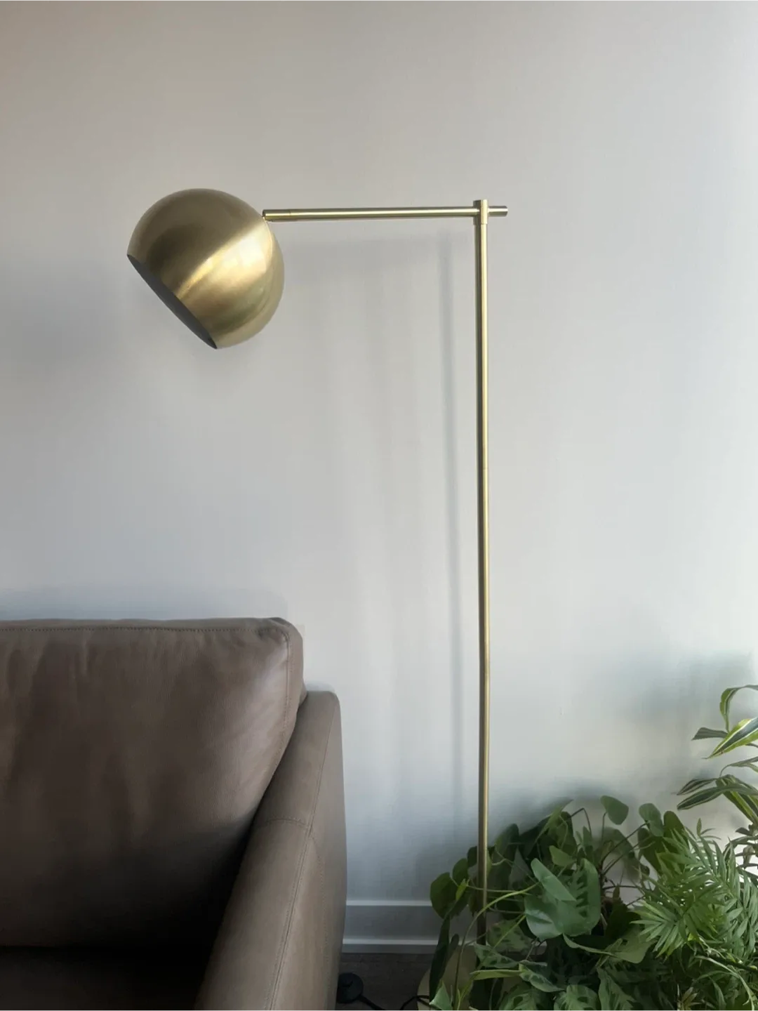 Brass Sphere Floor Lamp - 60"