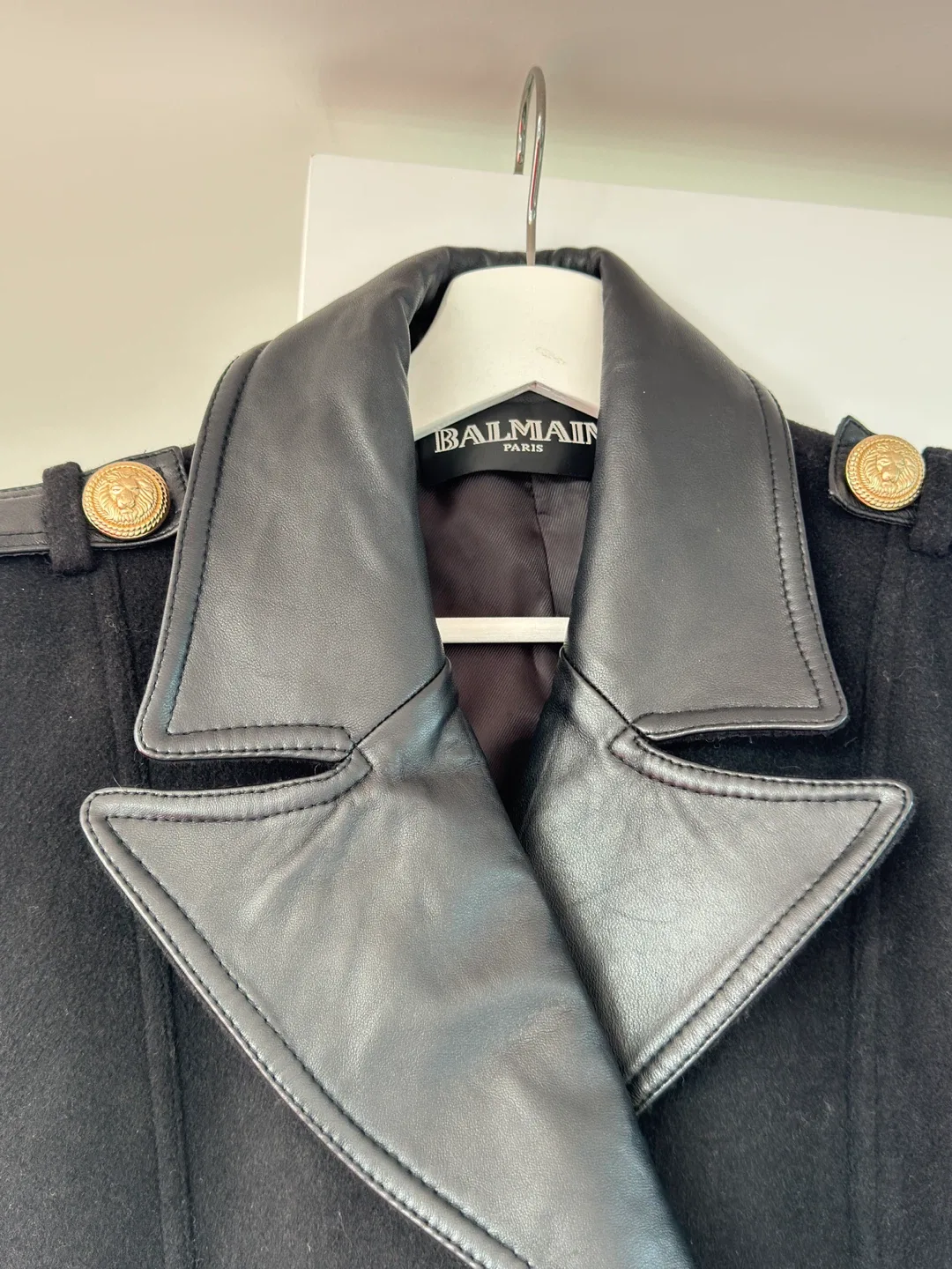 Balmain Paris Black Wool Blend Jacket image indicator(2)