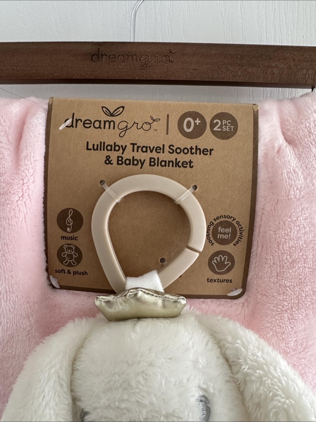 Dream Gro Lullaby Travel Soother & Baby Blanket - New - photo 2