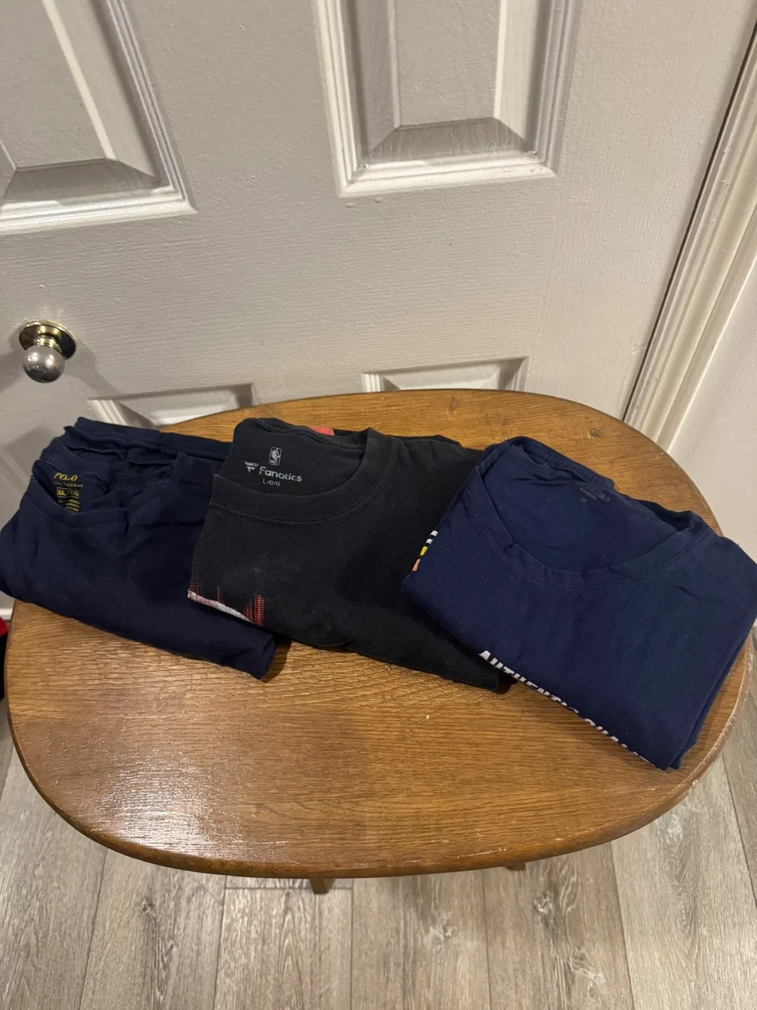 Lot of 3 Men's T-Shirts (Polo, Fanatics) Size L/2XL
