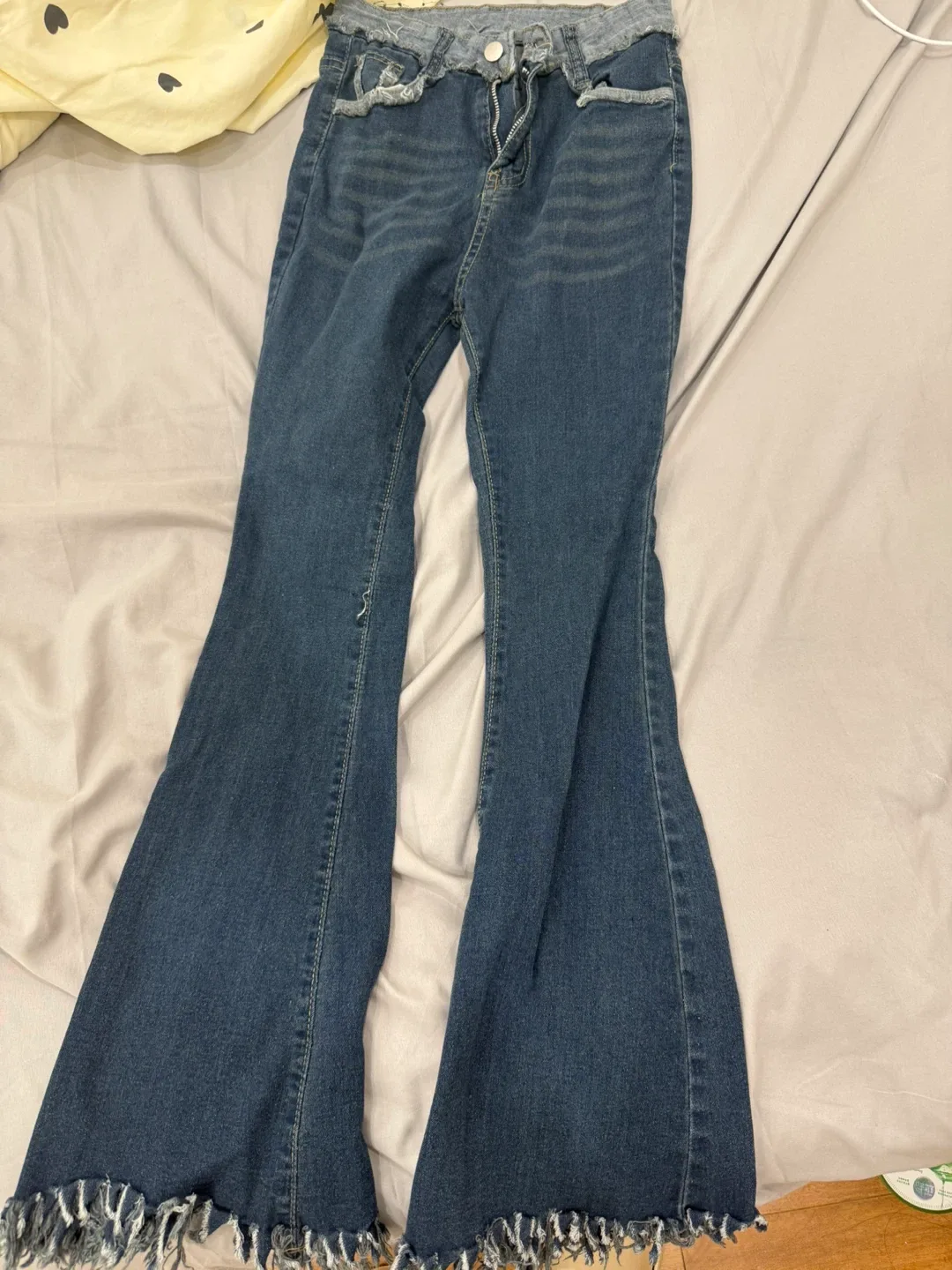 Flare Jeans with Frayed Hem thumbnail