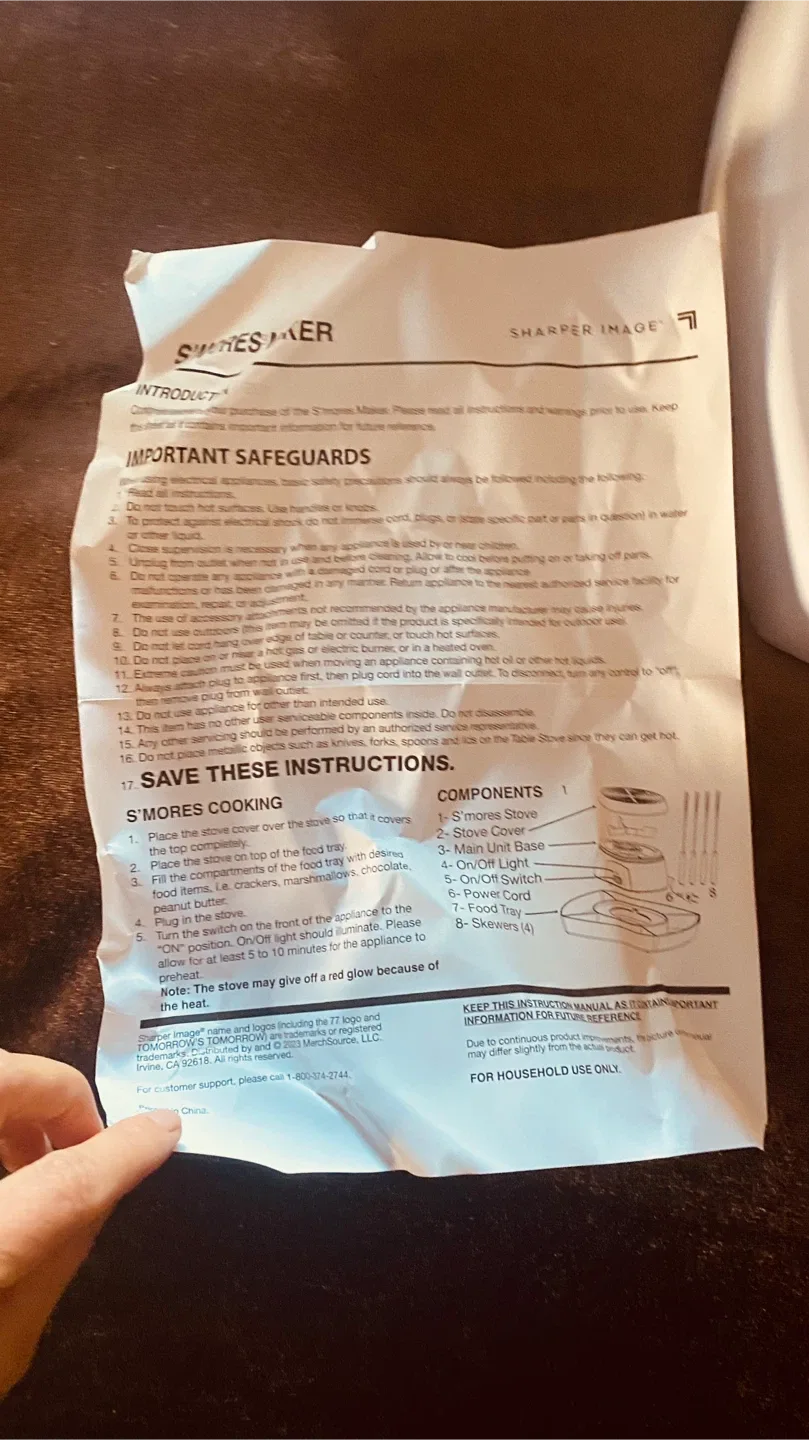 Sharper Image S'mores Maker - Like New! image indicator(4)