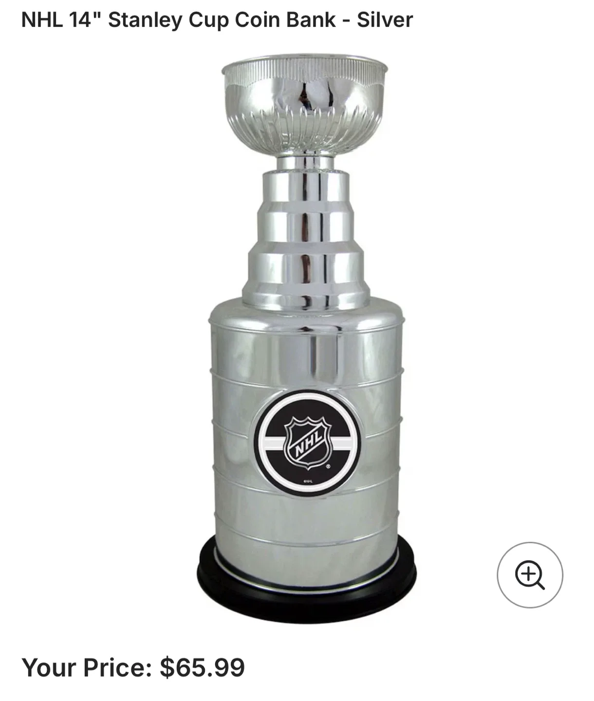 NHL Stanley Cup Coin Bank - Silver image indicator(3)