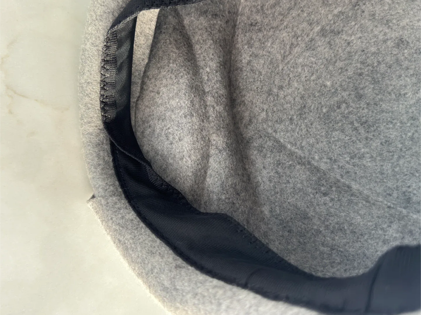 Grey Wool Cloche Hat with Bow Detail image indicator(4)