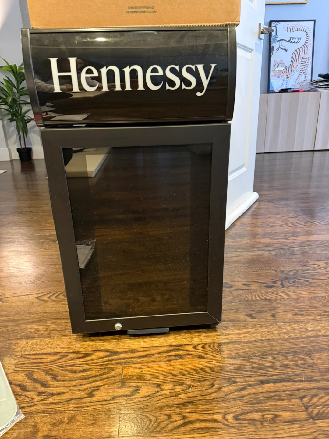 Hennessy display cooler/fridge
