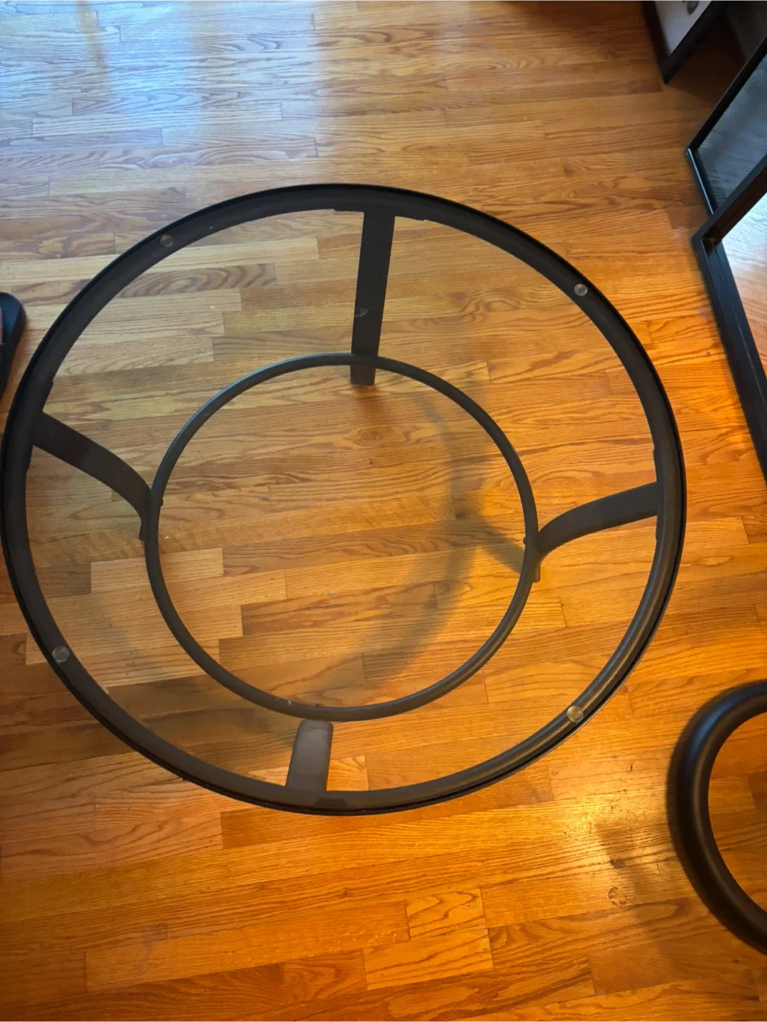 Round Glass Coffee Table thumbnail