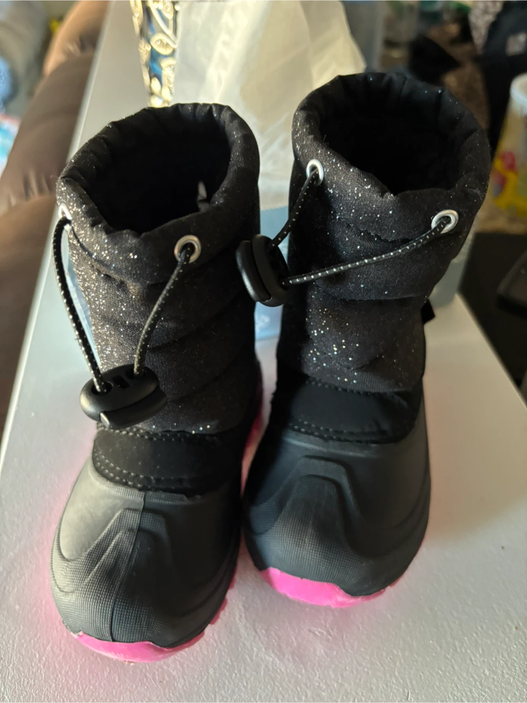 Children's Place Black & Pink Snow Boots - photo 4