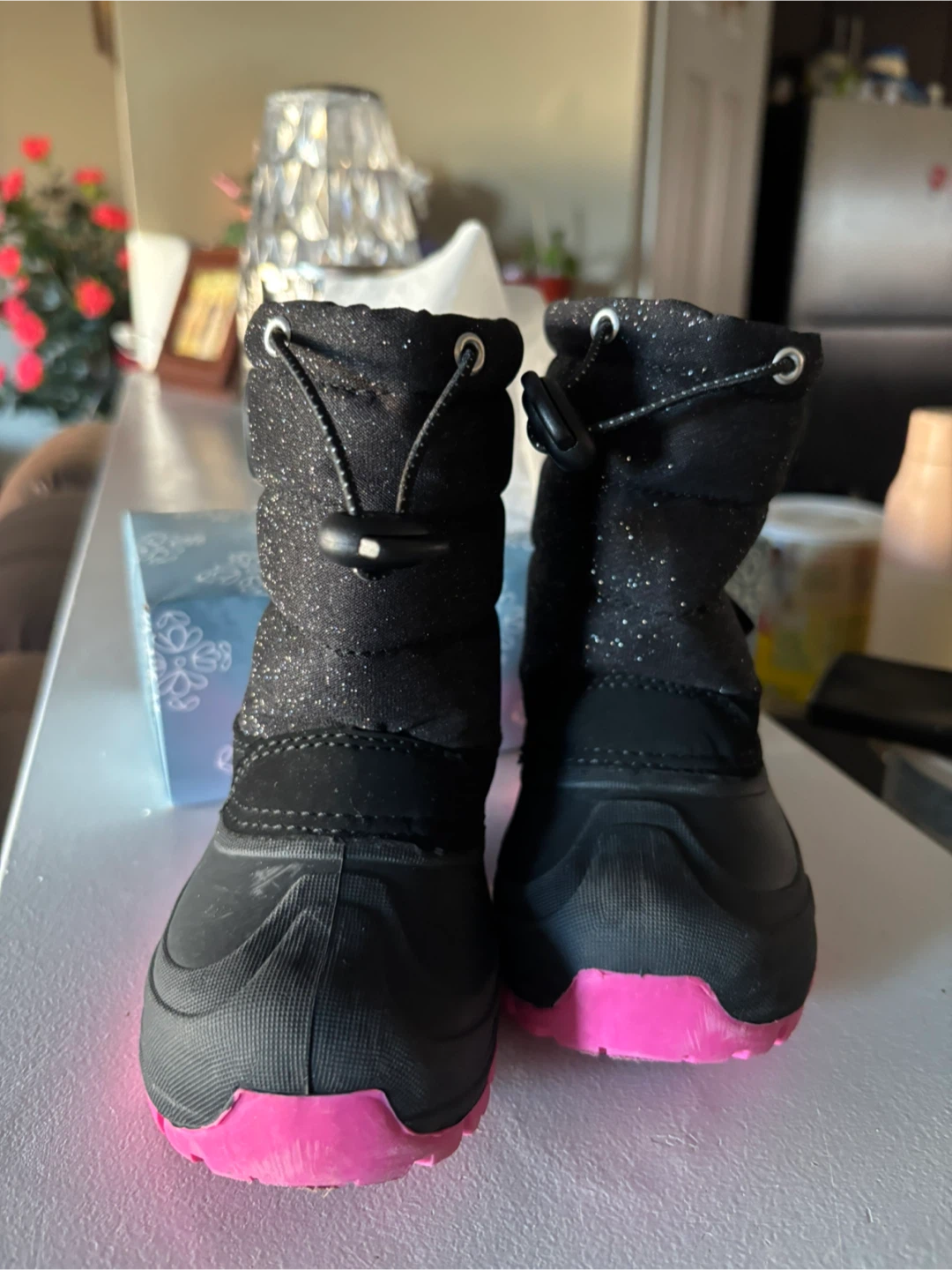 Children's Place Black & Pink Snow Boots - photo 3