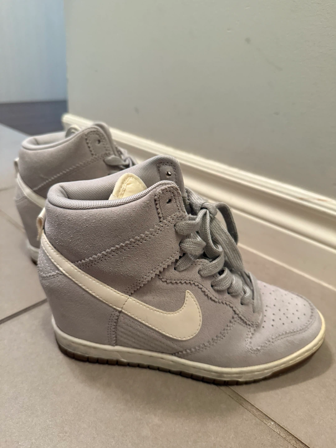 Nike Dunk Sky Hi Wedge Sneakers - US 7 - photo 2