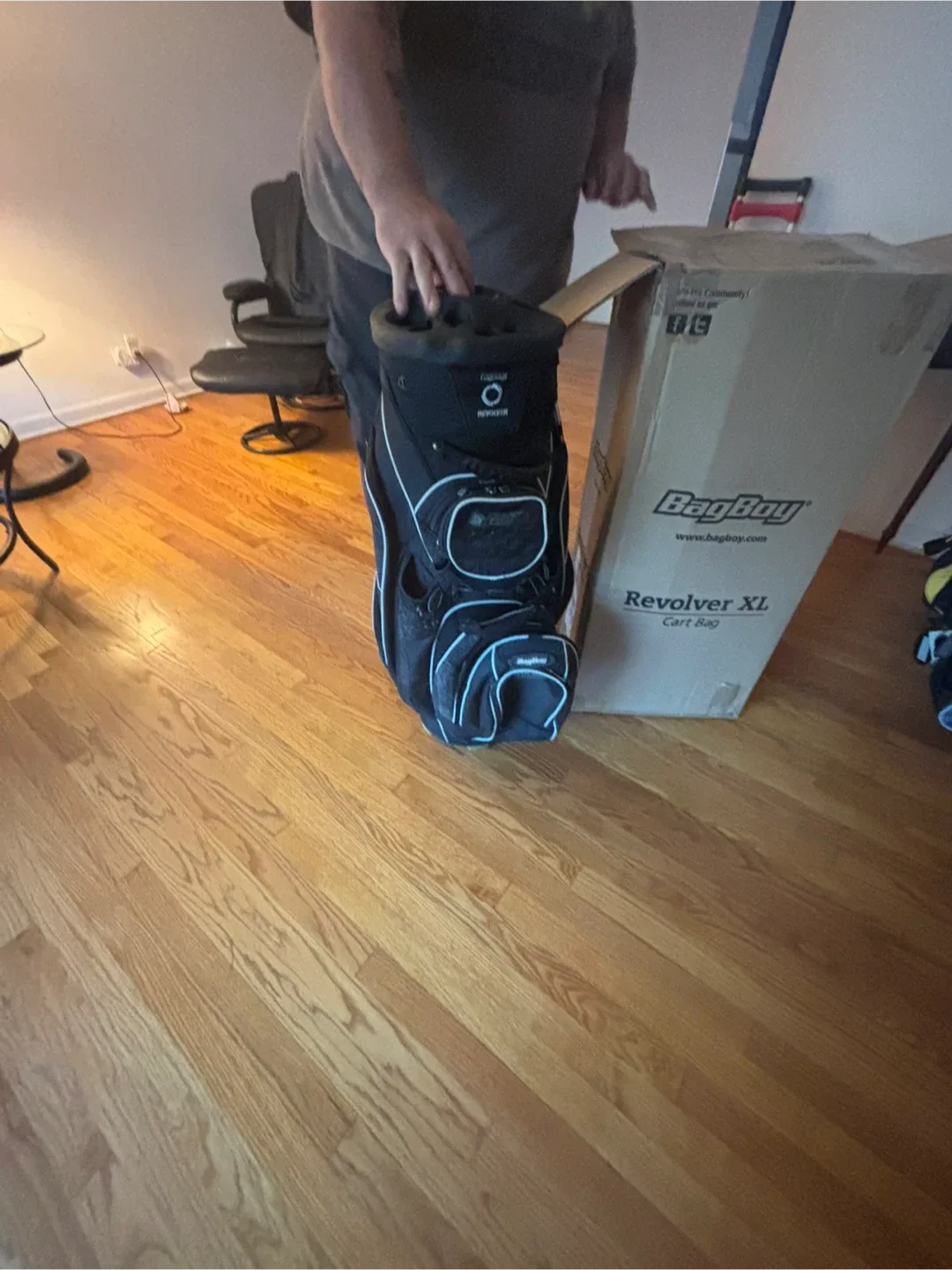 Bag Boy Revolver XL Cart Bag - Black/Silver thumbnail