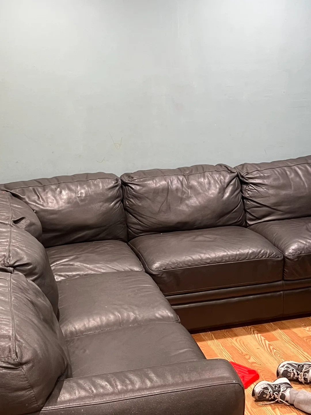 Leather Sectional Sofa - Brown image indicator(2)