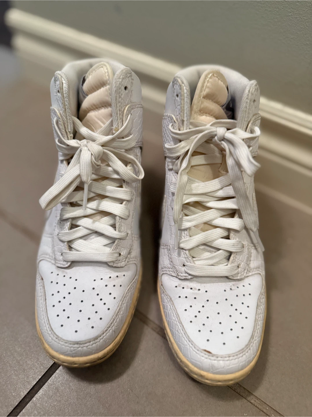 Nike Dunk Sky Hi White US 7