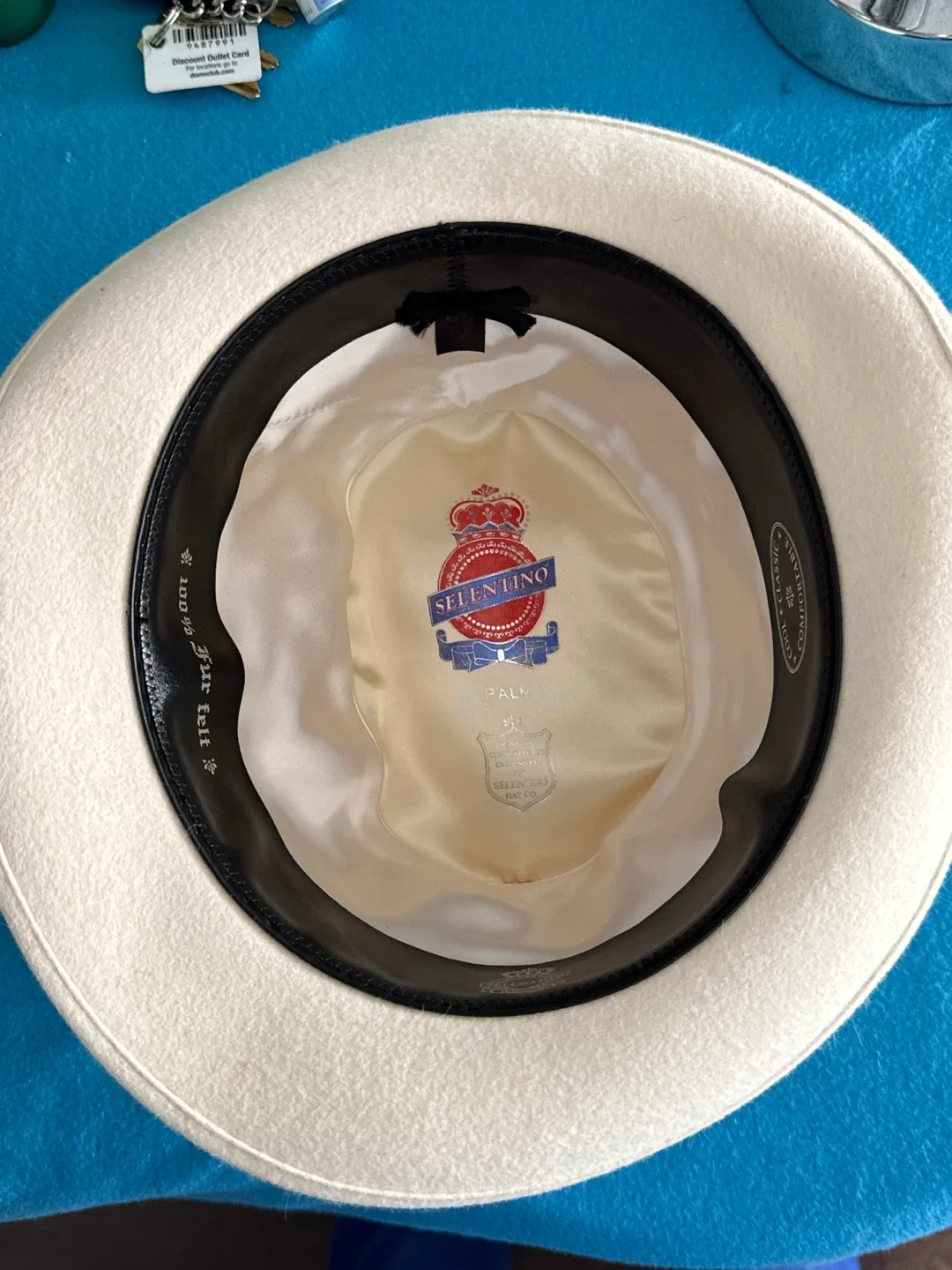 Selentino Palm Fedora Hat - Cream image indicator(3)