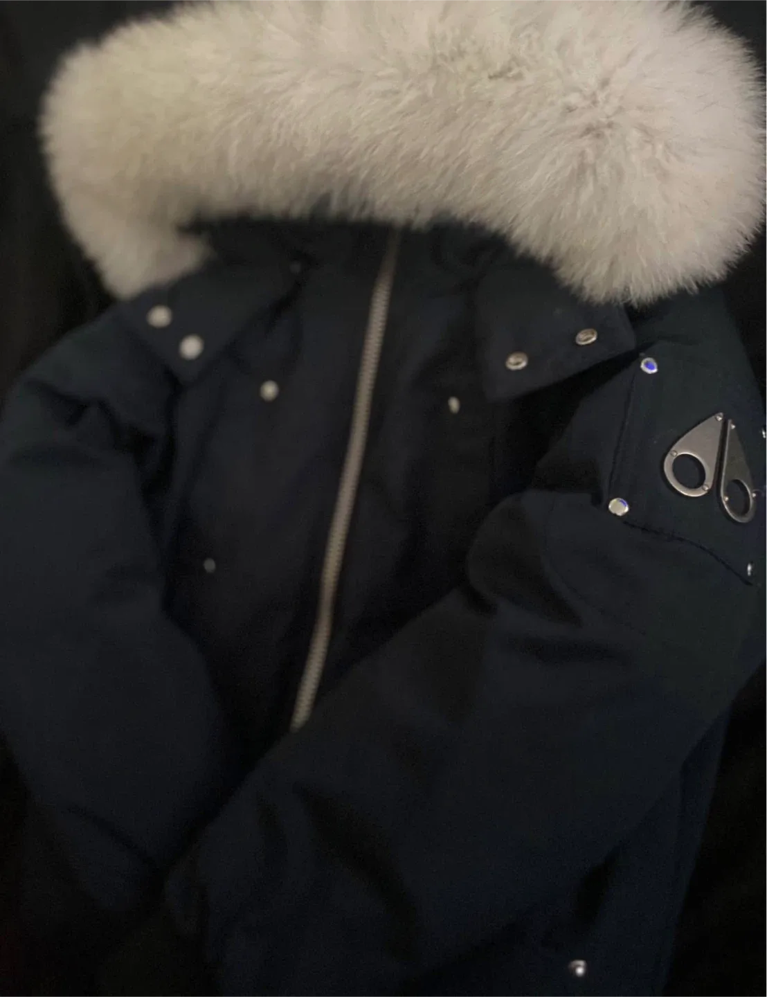 Moose Knuckles Unisex Bomber Black Size Medium image indicator(3)