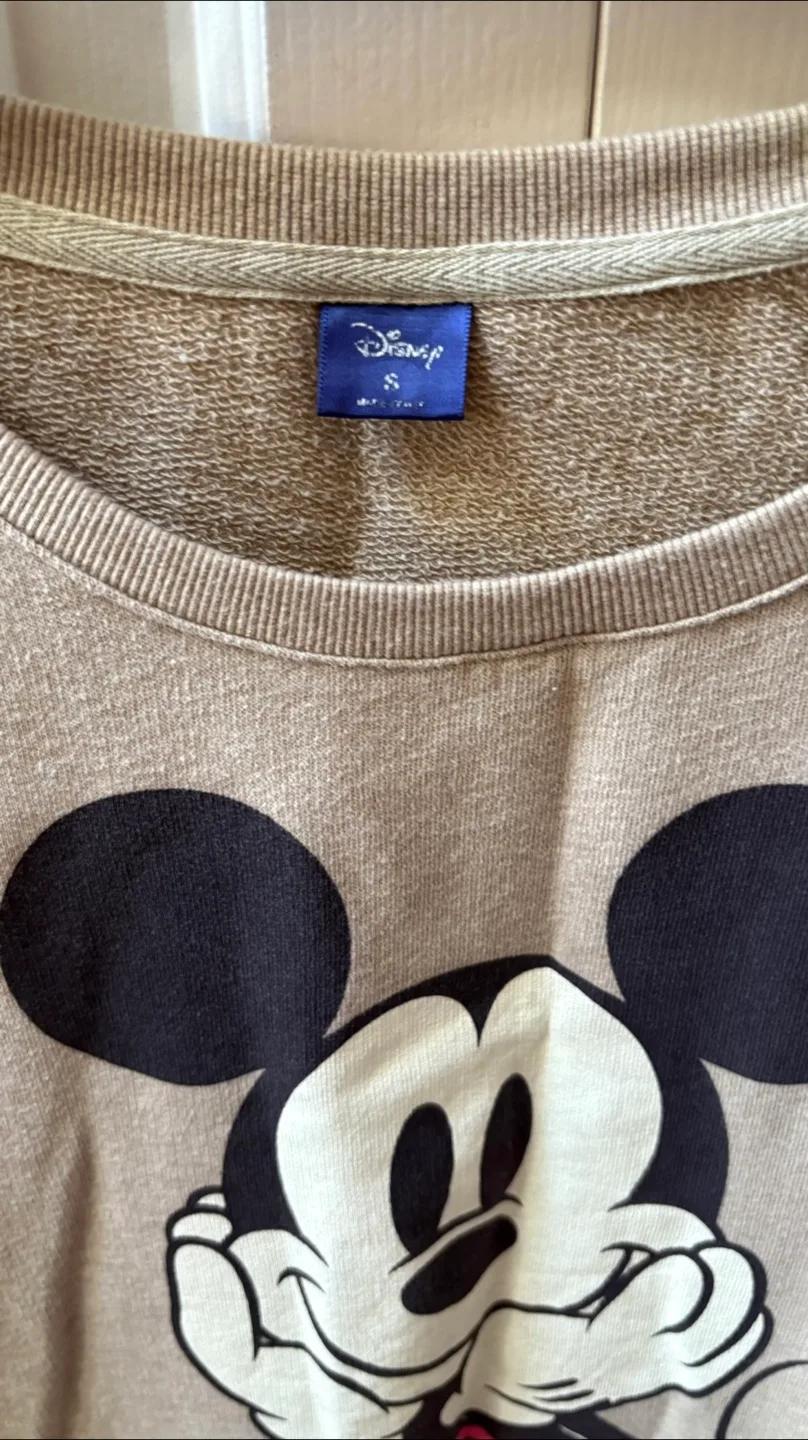 Disney Mickey Mouse Beige Sweatshirt - Size S image indicator(3)