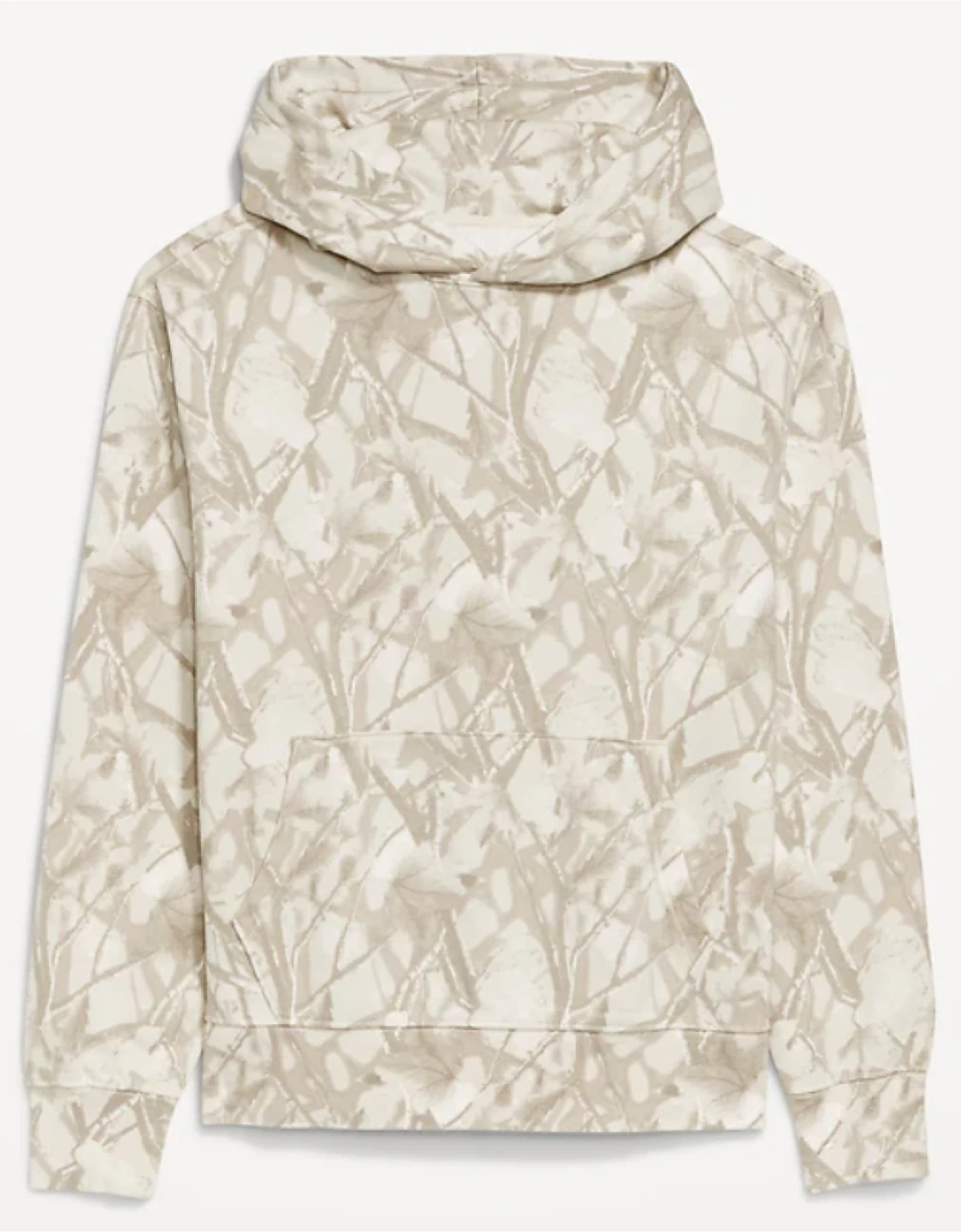 New Old Navy Beige Print Hoodie, Size XL - photo 3