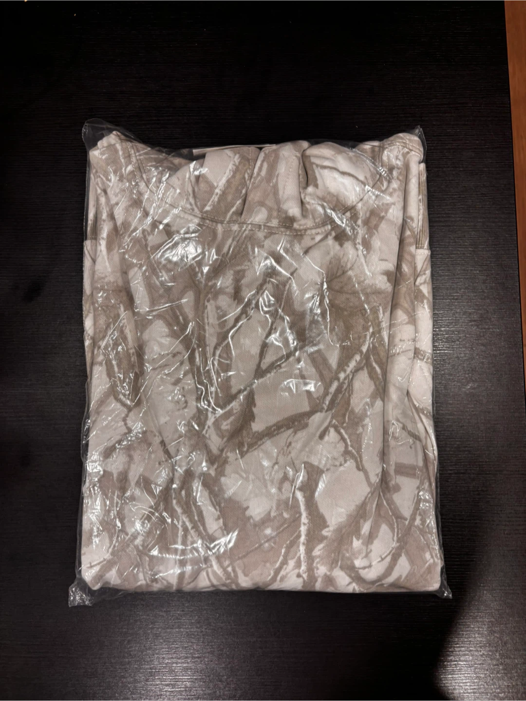 New Old Navy Beige Print Hoodie, Size XL