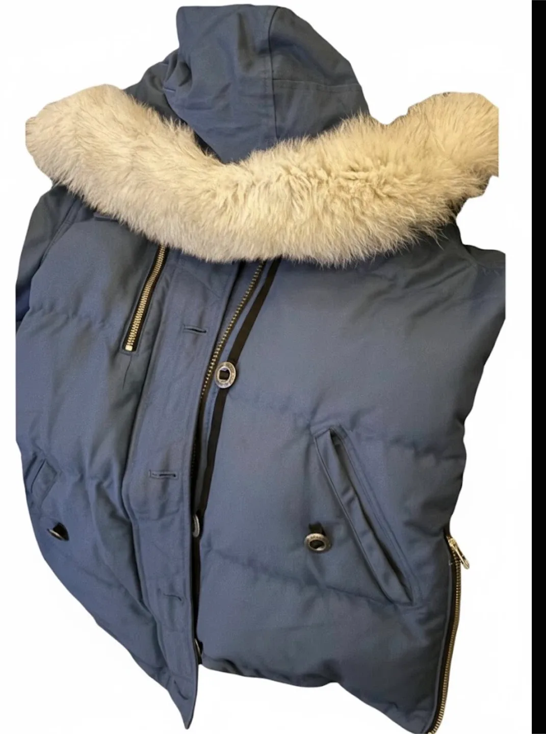 Moose Knuckles Blue Winter Parka - Size M/M image indicator(2)