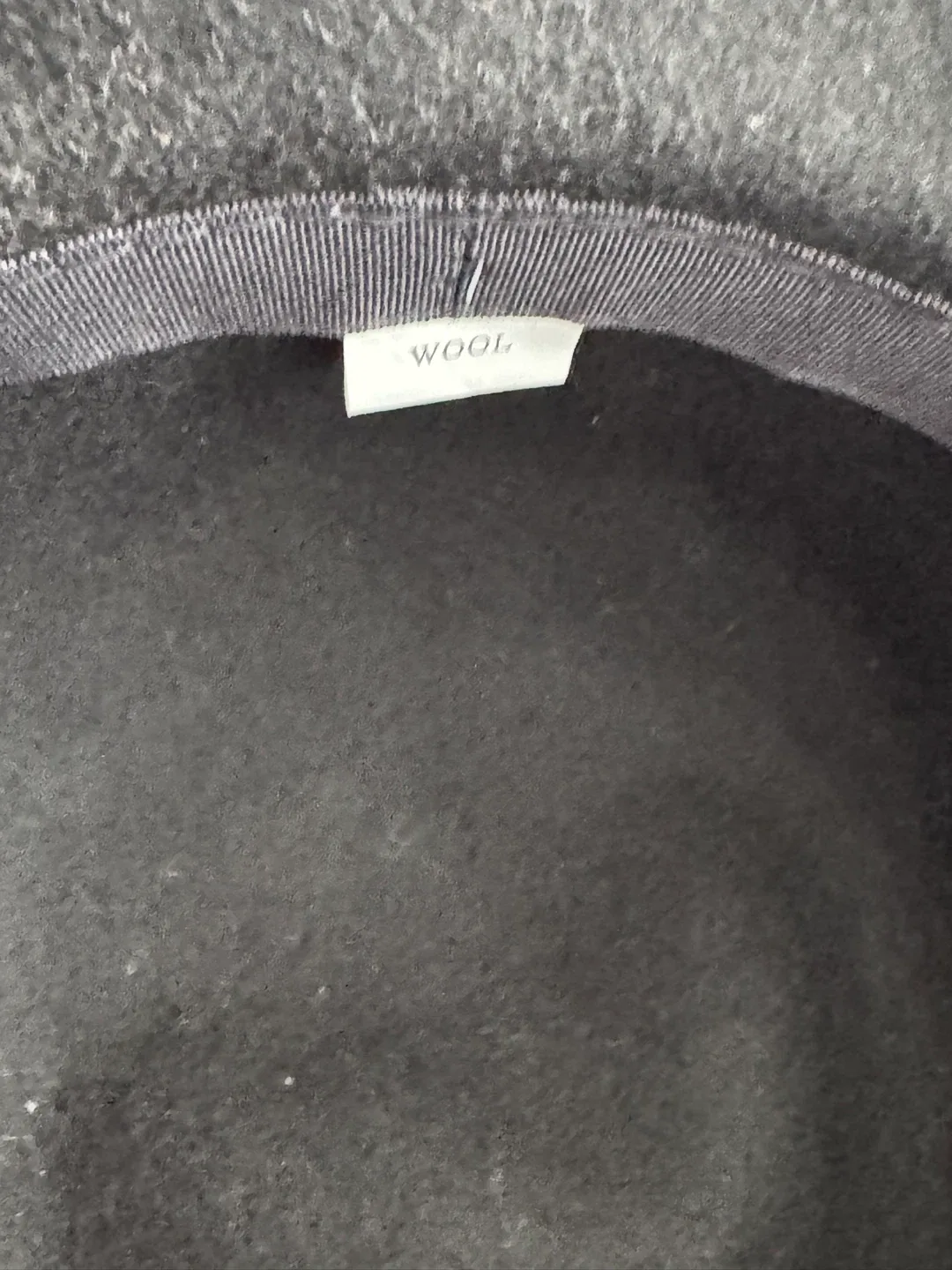 Black Wool Hat with Flower Detail image indicator(4)