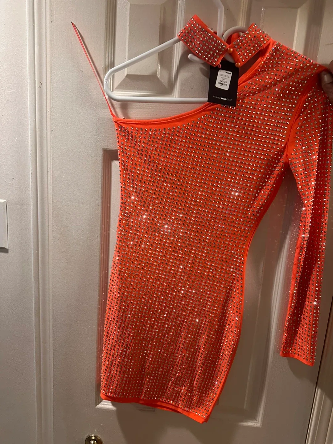 New Fashion Nova Rhinestone Mini Dress - Size XL image indicator(2)