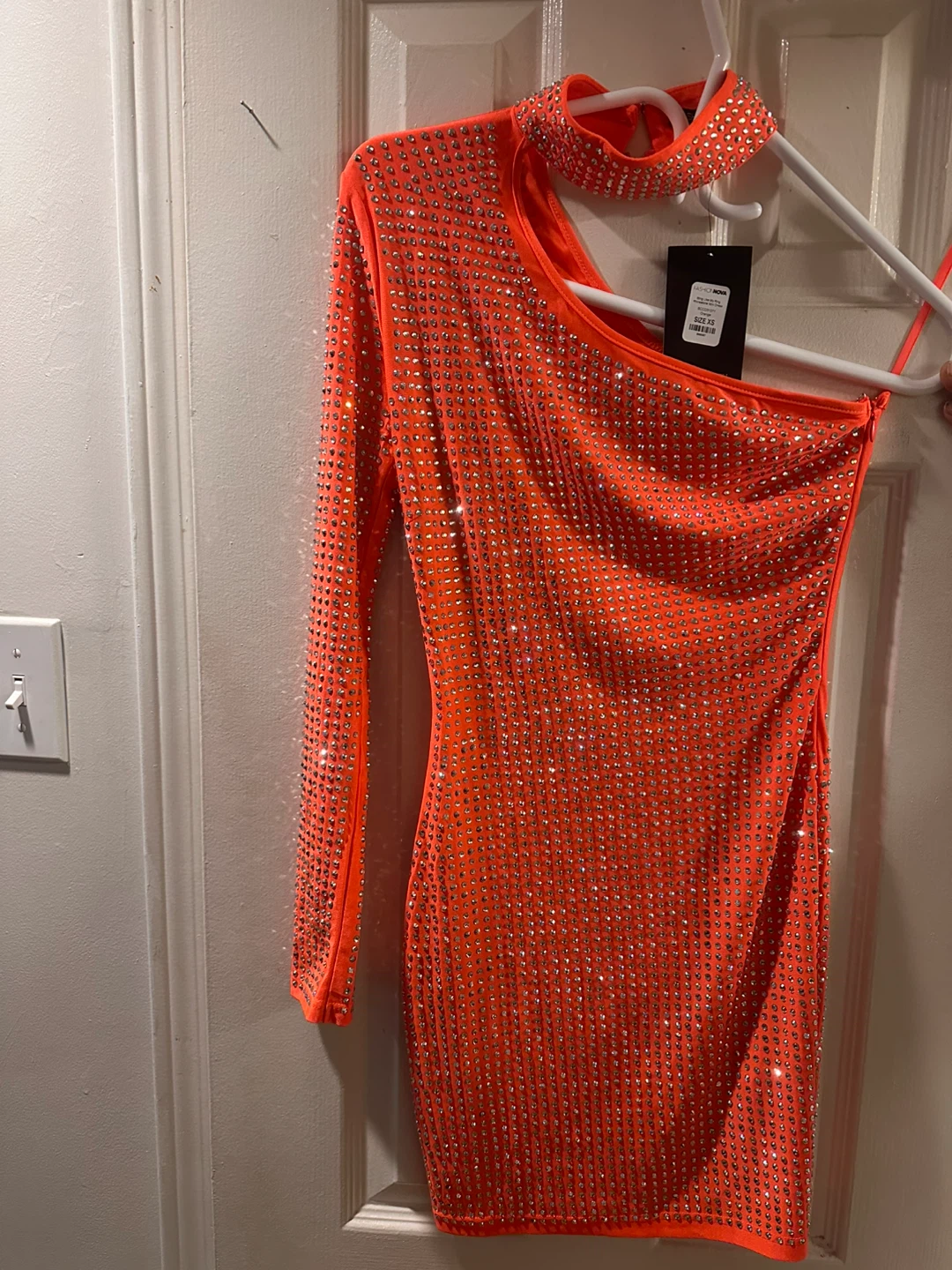 New Fashion Nova Rhinestone Mini Dress - Size XL