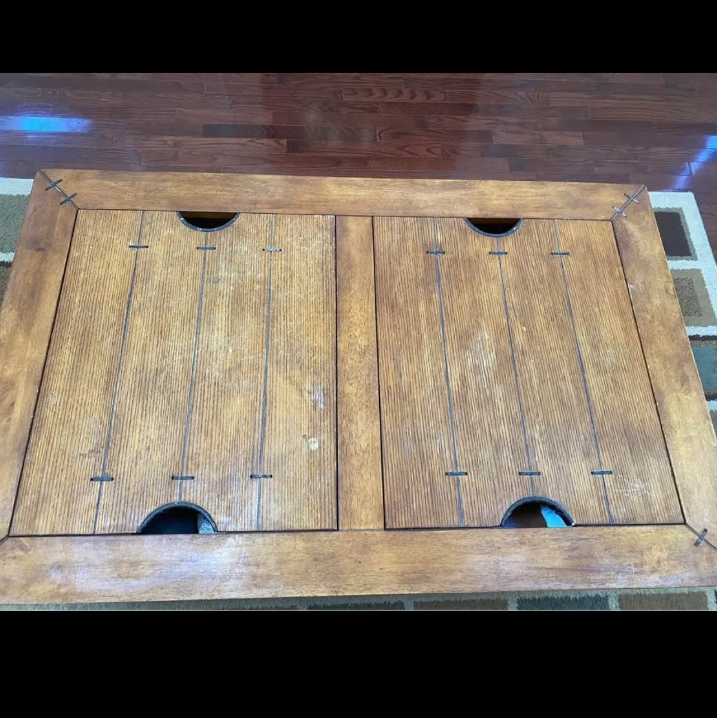 Wooden Coffee Table with Storage image indicator(3)