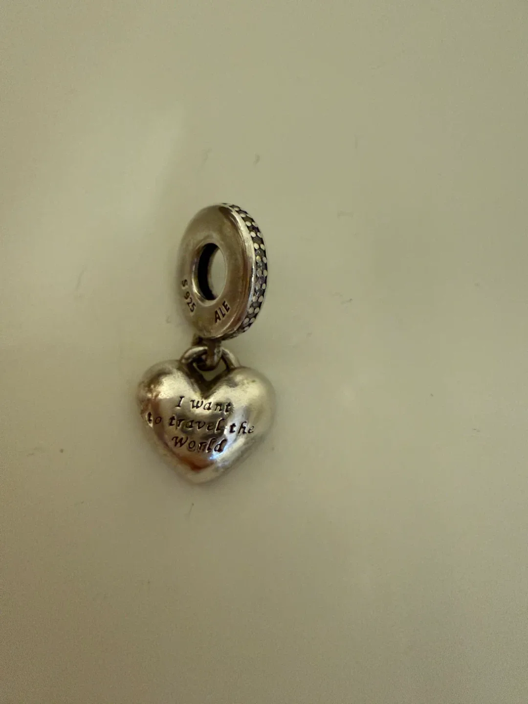 Pandora Travel the World Heart Charm thumbnail