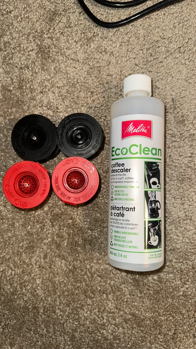 Keurig Coffee Maker + Nespresso milk frother + Descaler image indicator(4)