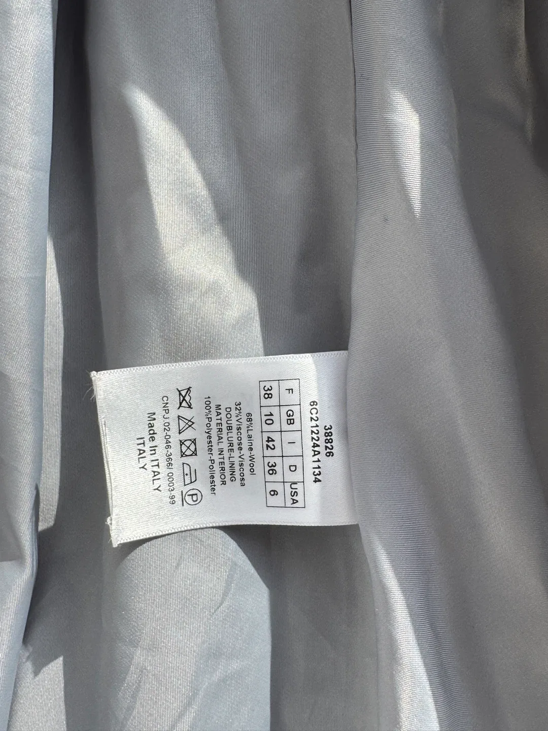 Grey Wool Blend Wrap Coat image indicator(9)